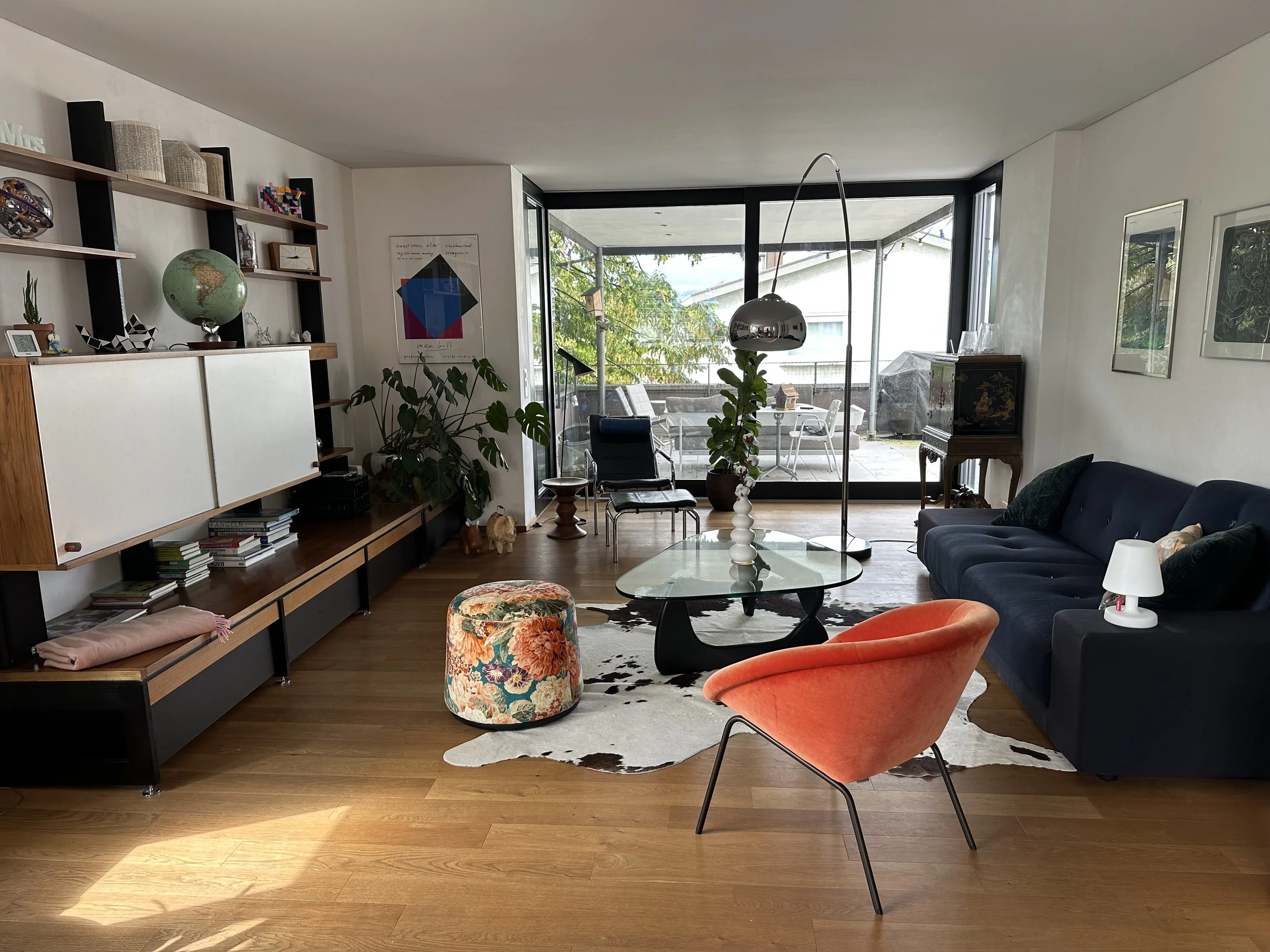 Mid-century inspired living room