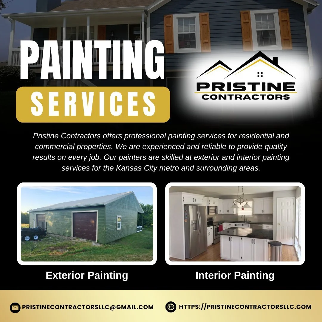 A fresh coat of paint can completely transform your home &mdash; inside and out! 🎨 Whether you want to brighten up your living spaces or boost curb appeal with flawless exterior painting, Pristine Contractors delivers expert results with attention t