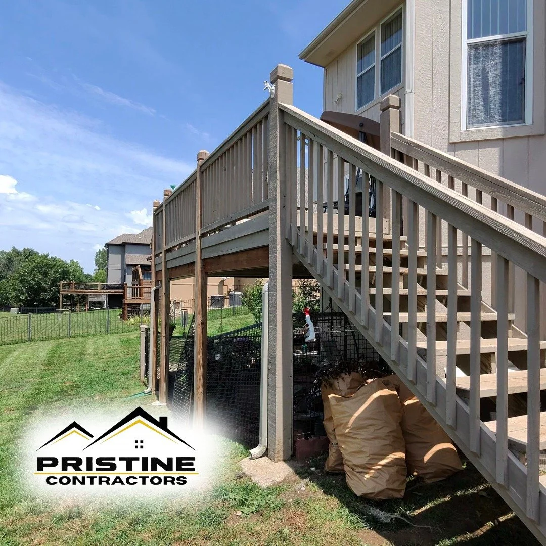 Elevate your outdoor living. This tall, custom-built deck adds space, style, and functionality while giving a stunning view of the backyard. Crafted for durability and designed with care by Pristine Contractors.

#TallDeck #CustomDeck #OutdoorLiving 