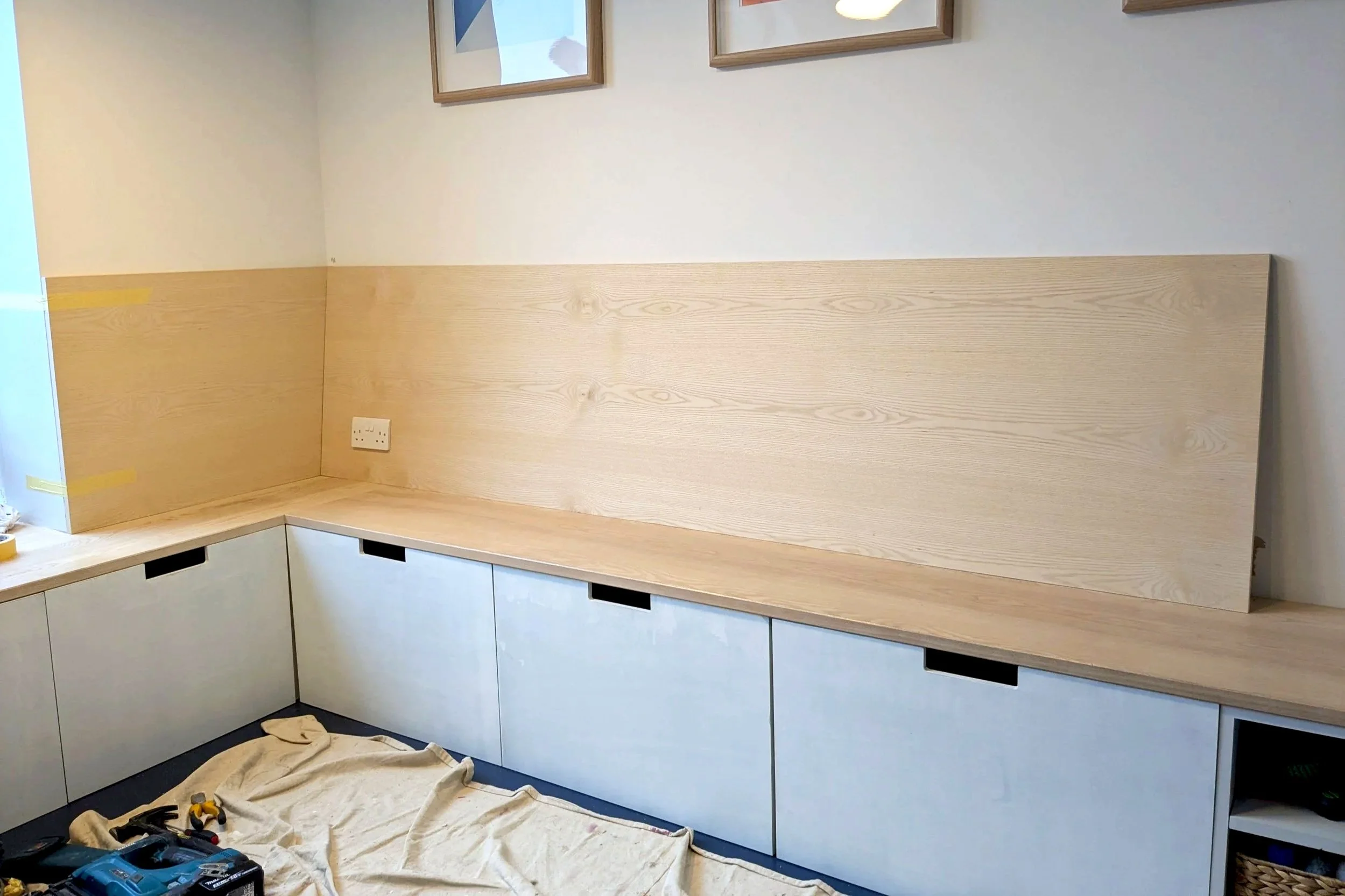 Custom Banquette Seating in Ash