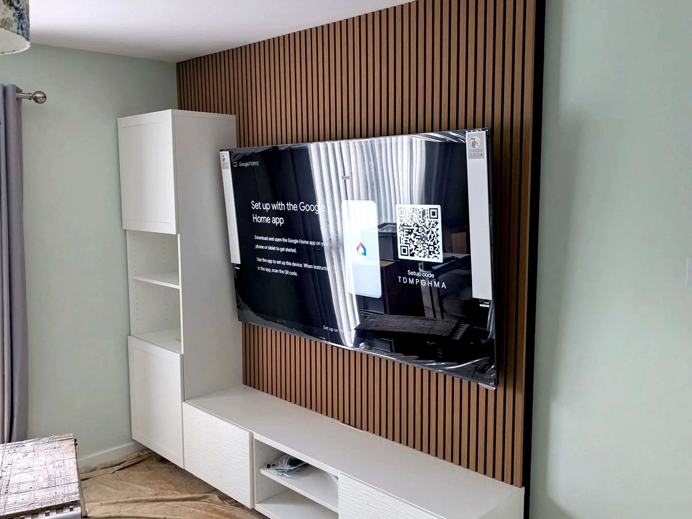 Bespoke Media Wall Utilising Ikea Cabinets