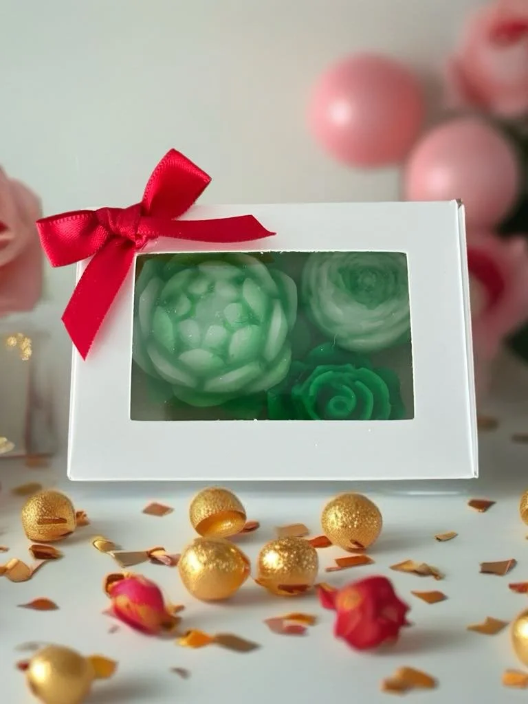 Mini melts, Piggies, bears and flowers.