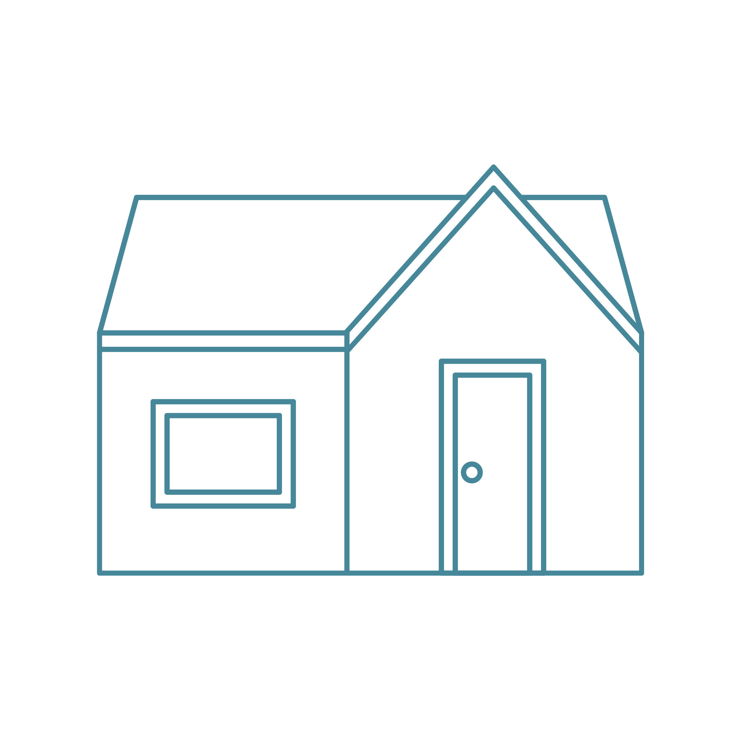 Icon of a single family home.