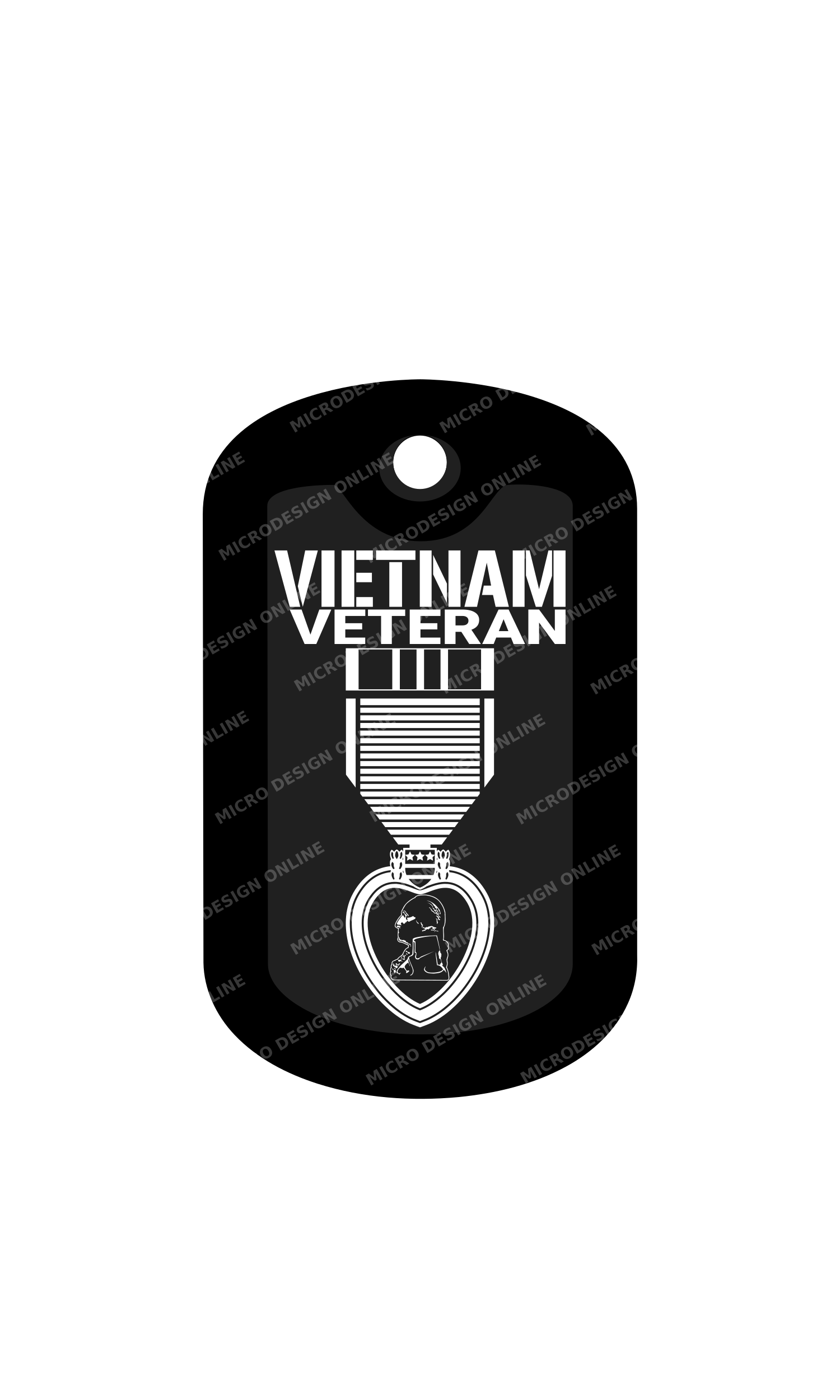 US Vietnam Veteran with Ribbon & Purple Heart II