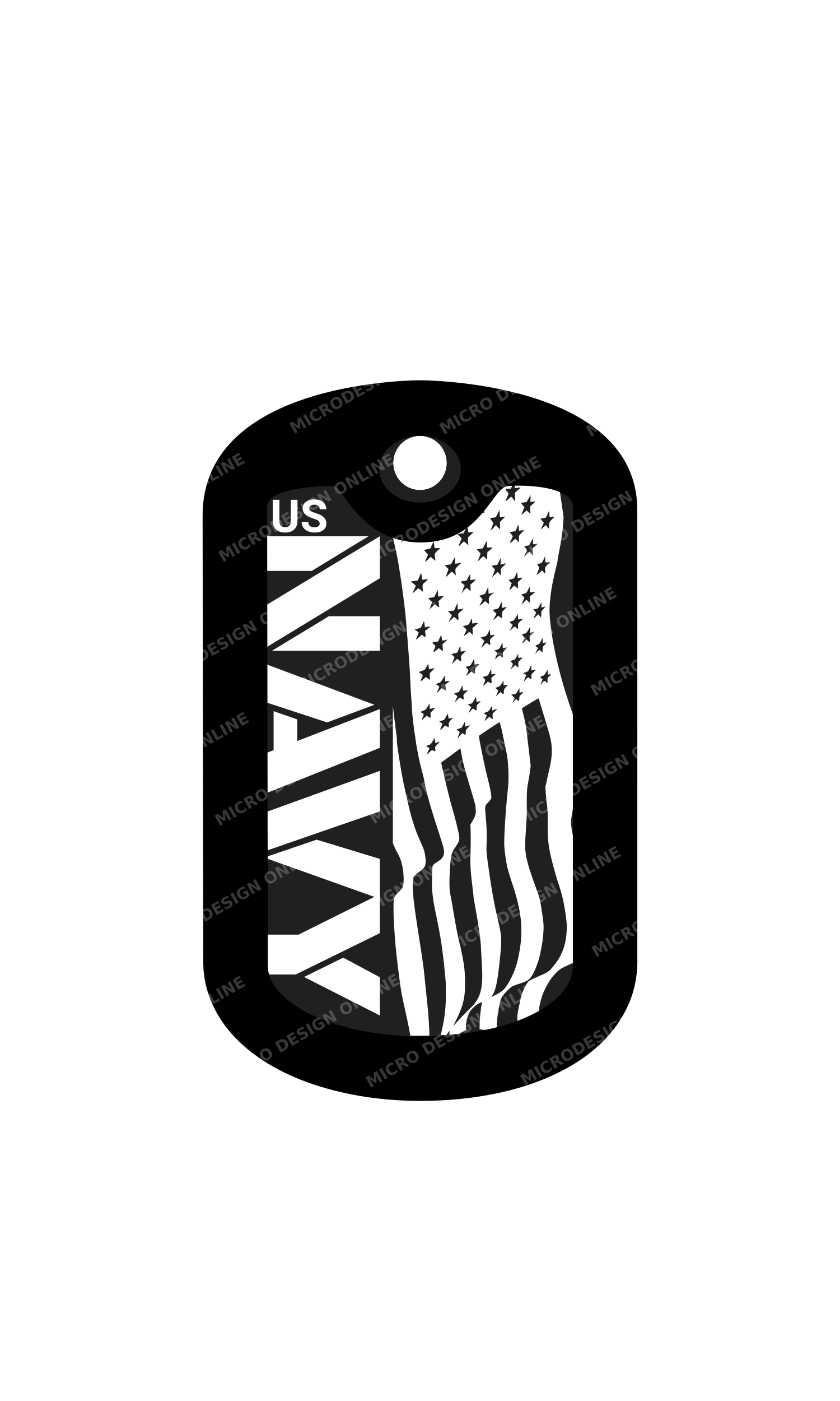 US Navy with American Flag