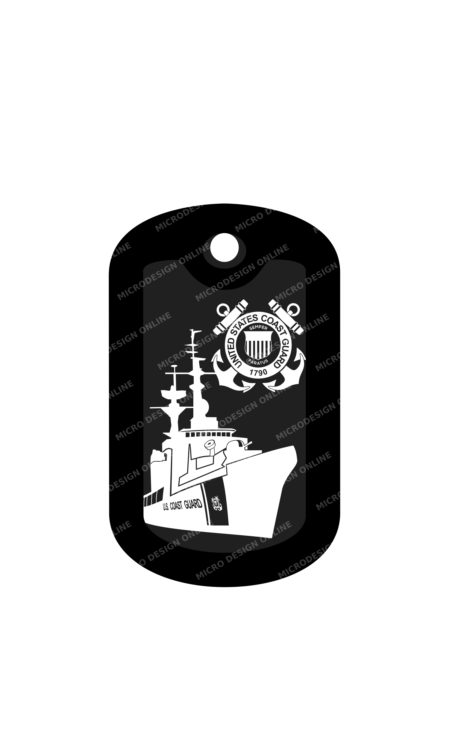 US Coast Guard Emblem with Cutter