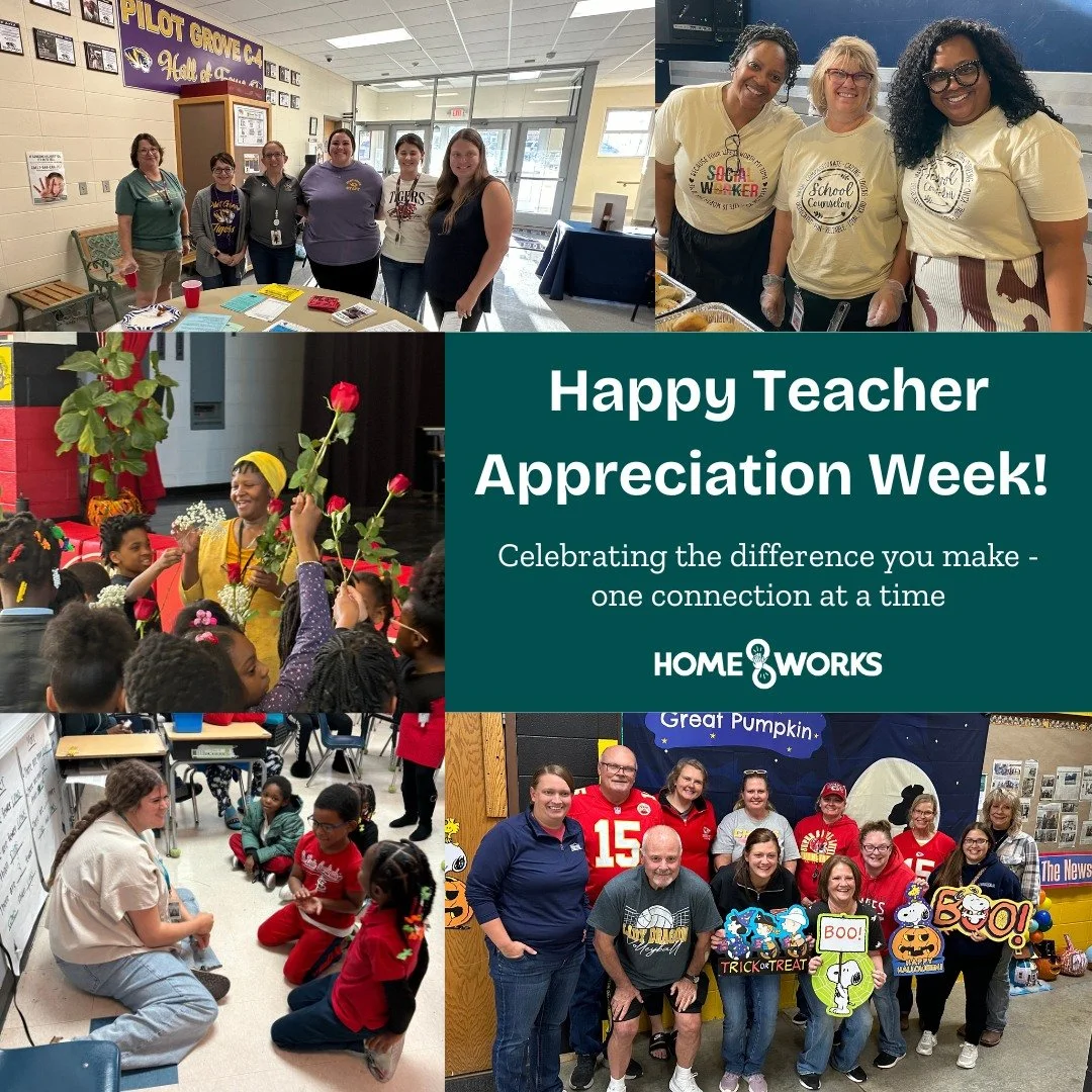 🍎 Happy Teacher Appreciation Day!

To the teachers showing up every day - juggling it all, creating structure out of chaos, noticing the small wins, and building real relationships with your students, thank you.

At Home Works, we get to see just ho
