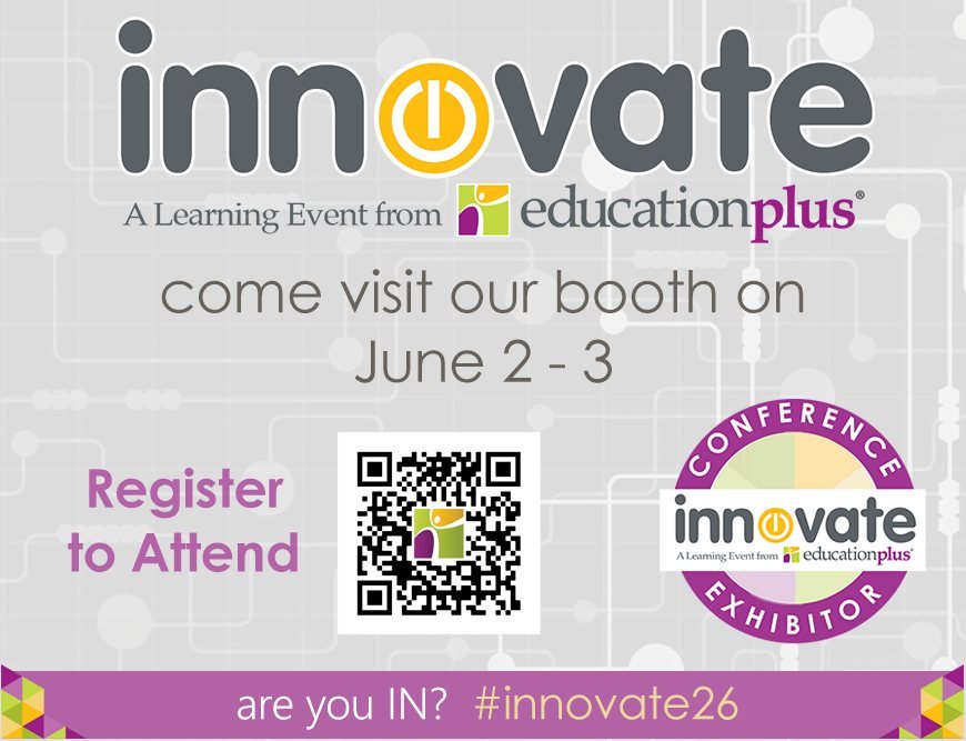 Heading to #innovate26? So are we! 🎉

We&rsquo;ll be there tabling at this statewide conference for educators focused on innovation in teaching and learning. Come say hi 👋, connect with our team, and learn what we&rsquo;re up to while you explore a