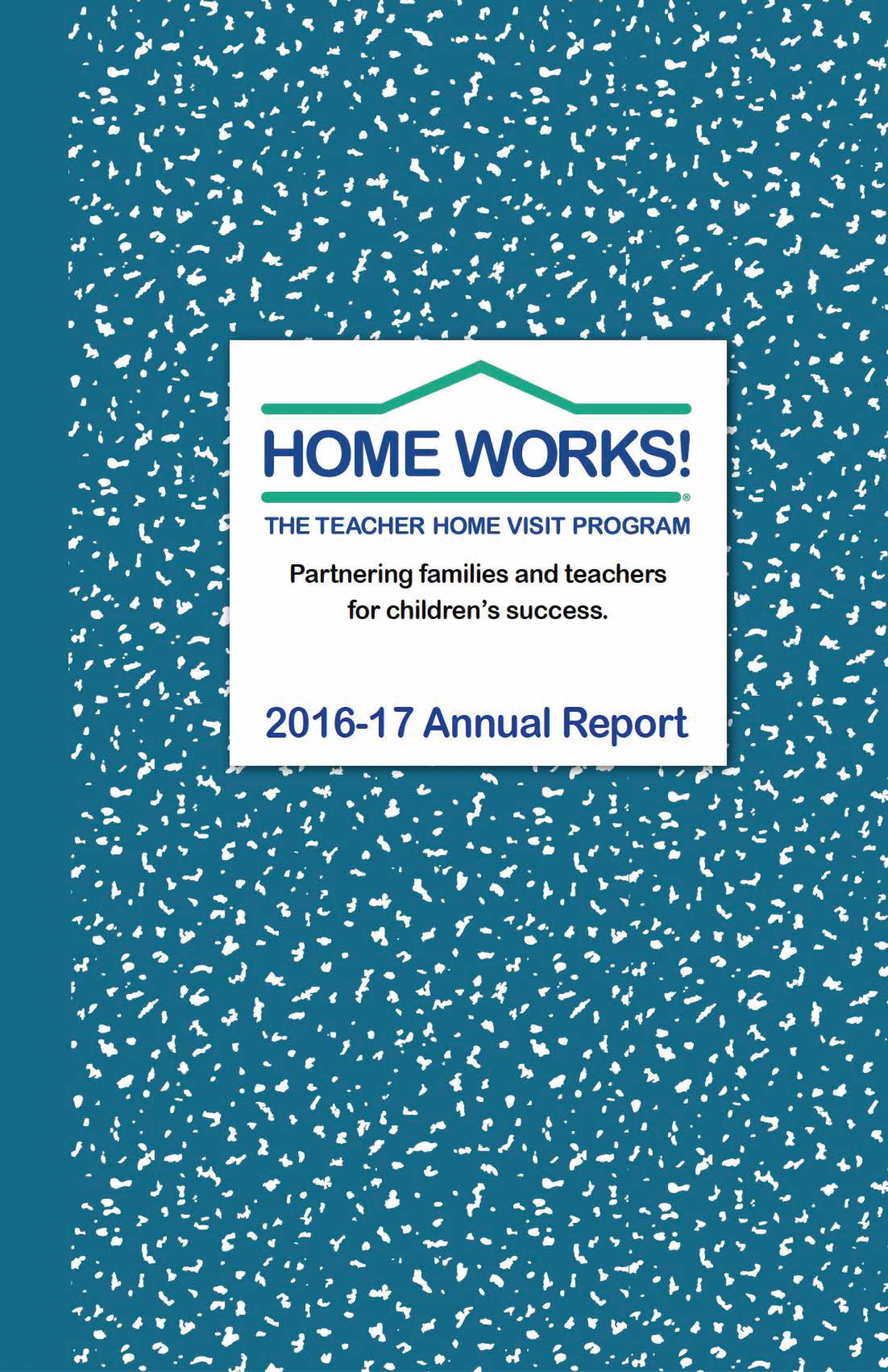 2016-2017 Home Works Impact Report COVER