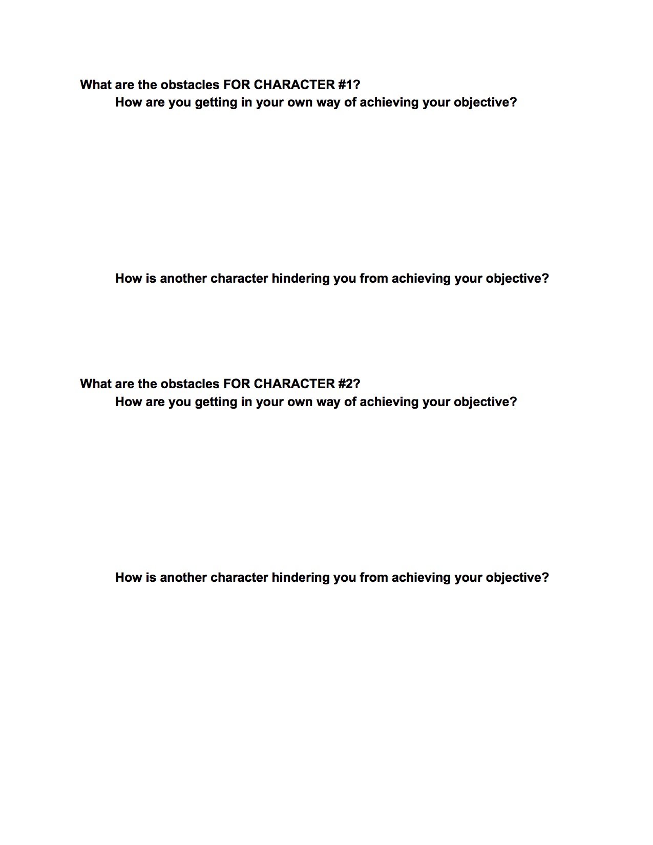 Character Worksheet pt2