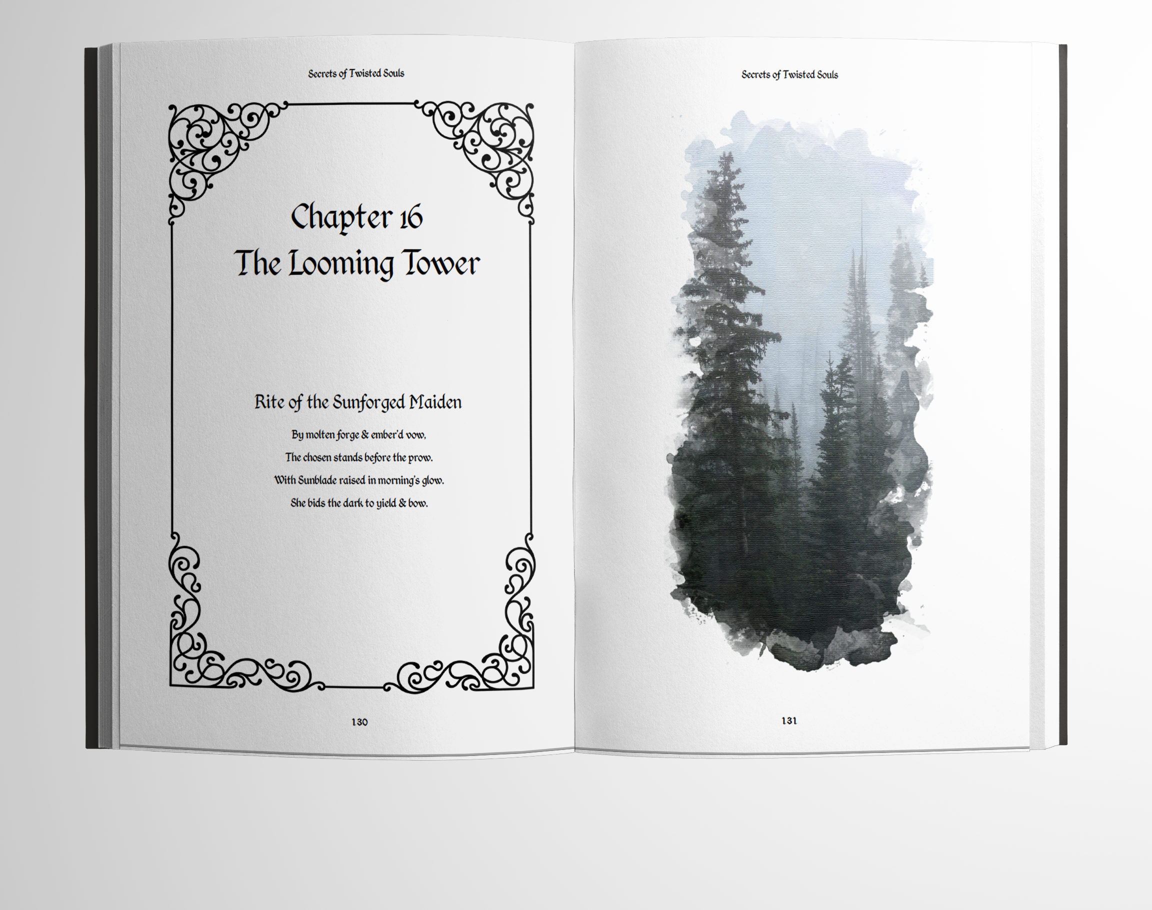 Inner Page Spread  for Secrets of Twisted Souls