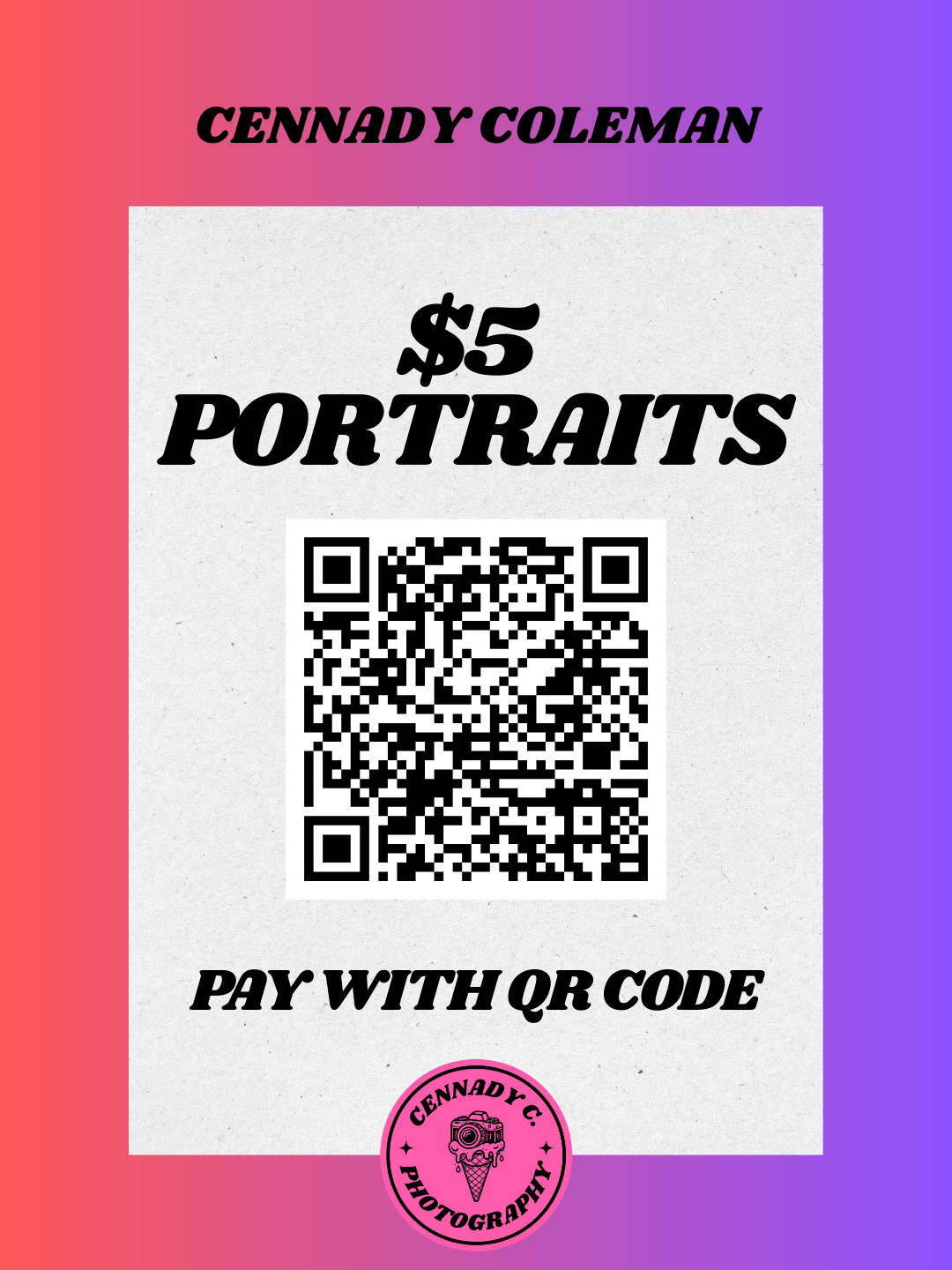 $5 PORTRAITS SIGN WITH QR CODE.png