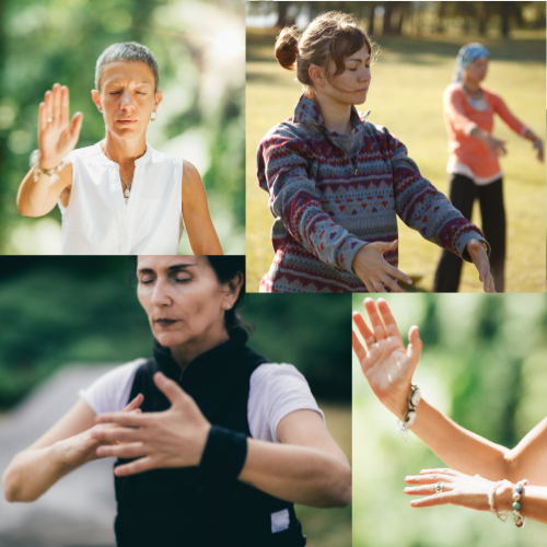 Qi Gong practice in the park