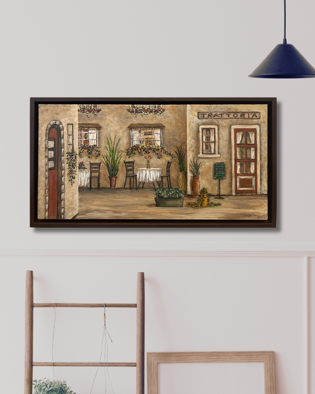 Italy Trattoria Across the Street on a wall.png