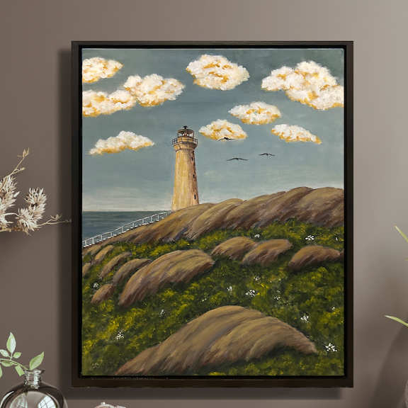 Cape Spear Lighthouse on a wall.png