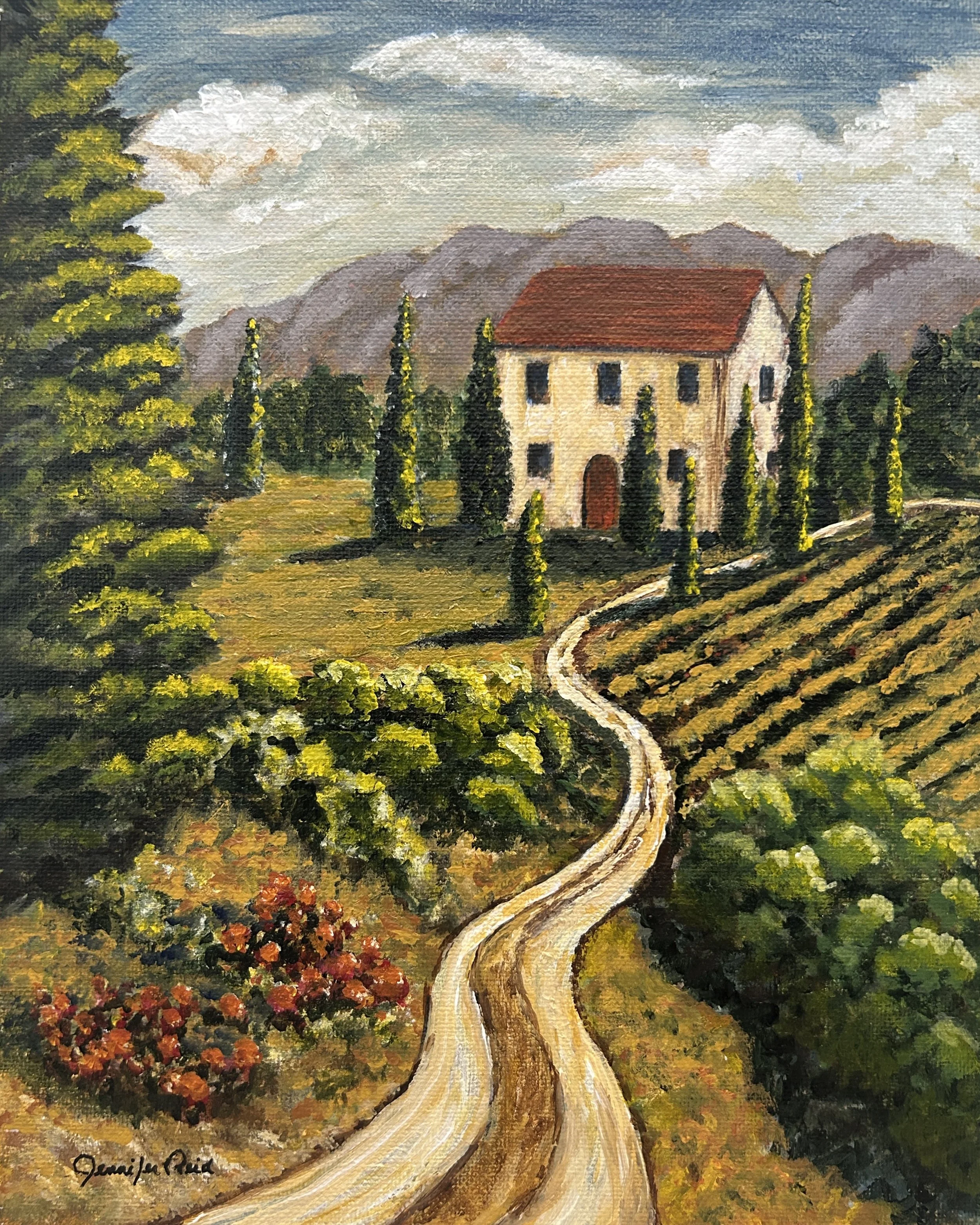 Road in the Tuscany Valley