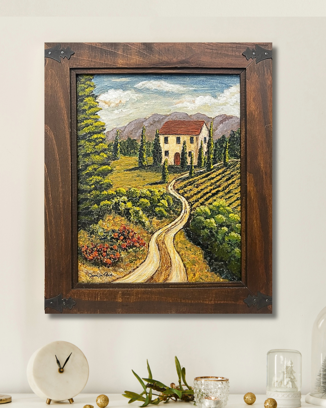 Road in the Tuscany Valley on a wall.png