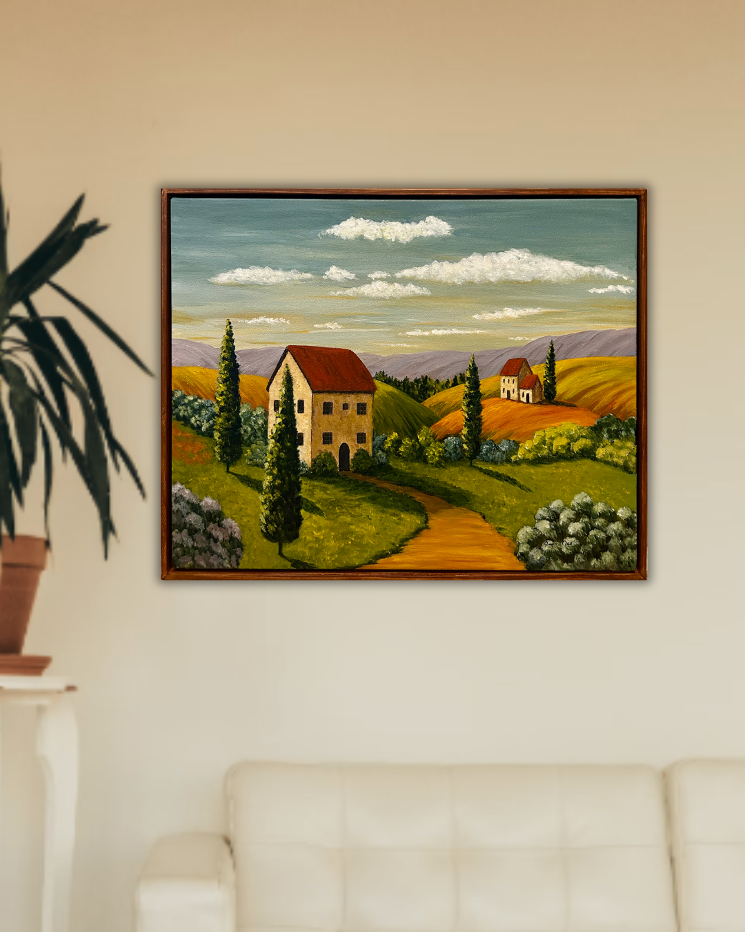 Reflections in Tuscany on a wall.png