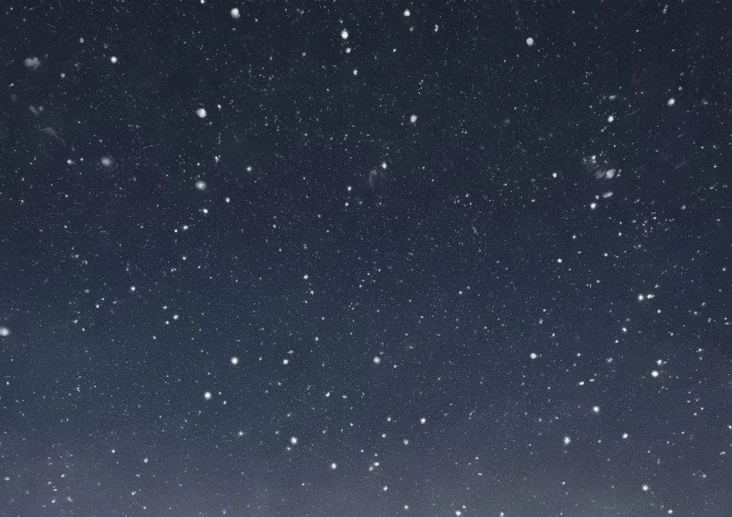 Night sky filled with numerous stars of various sizes and brightness.