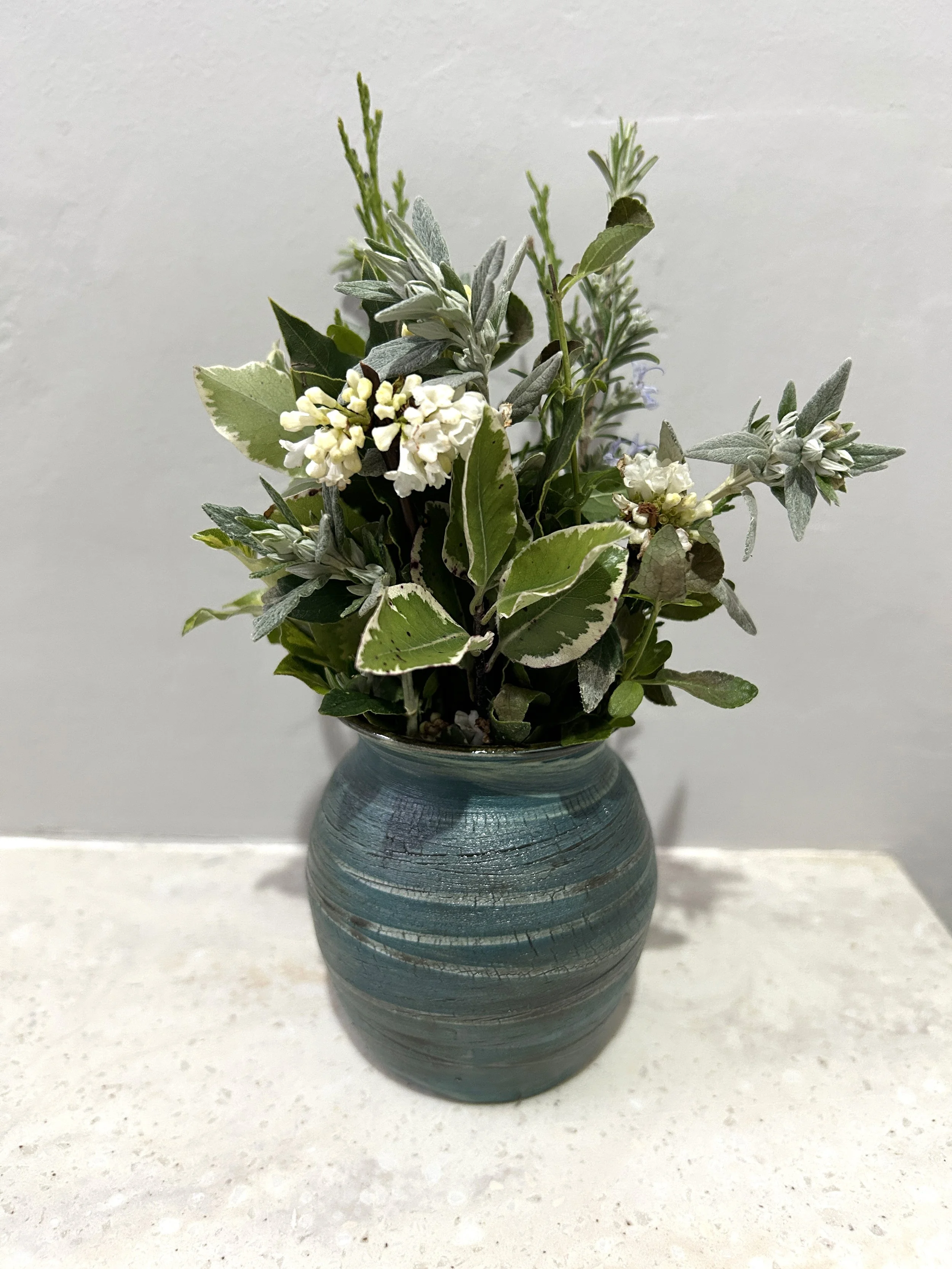 Crackle Lustre Vase Dark Green 7.jpg