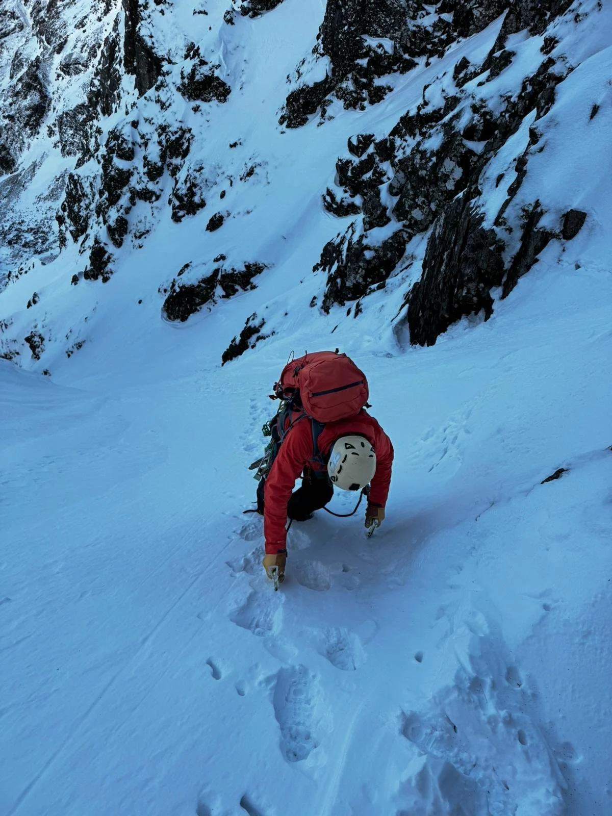 Vinnie into Summit Gully.jpeg