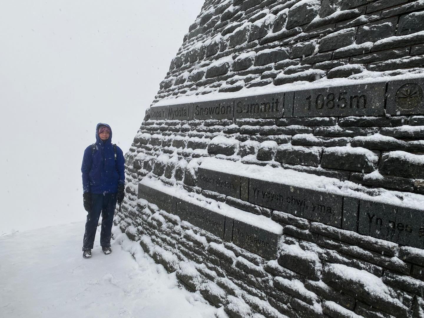Fritha toughed out the conditions at the weekend &amp; made it to the summit of Snowdon! Nice to see some of the white stuff, we don&rsquo;t get much down our way&hellip;#snowdonianationalpark #yrwyddfa #wintermountaineering #snowdon #getoutside
