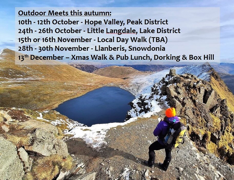 If you fancy getting out into the fresh air &amp; blowing the cobwebs away this autumn, come &amp; join @croydonmountaineeringclub one of our outdoor meets. Contact us at membership@thecmc.org.uk to find out more! #croydonmountaineeringclub #thecmc #