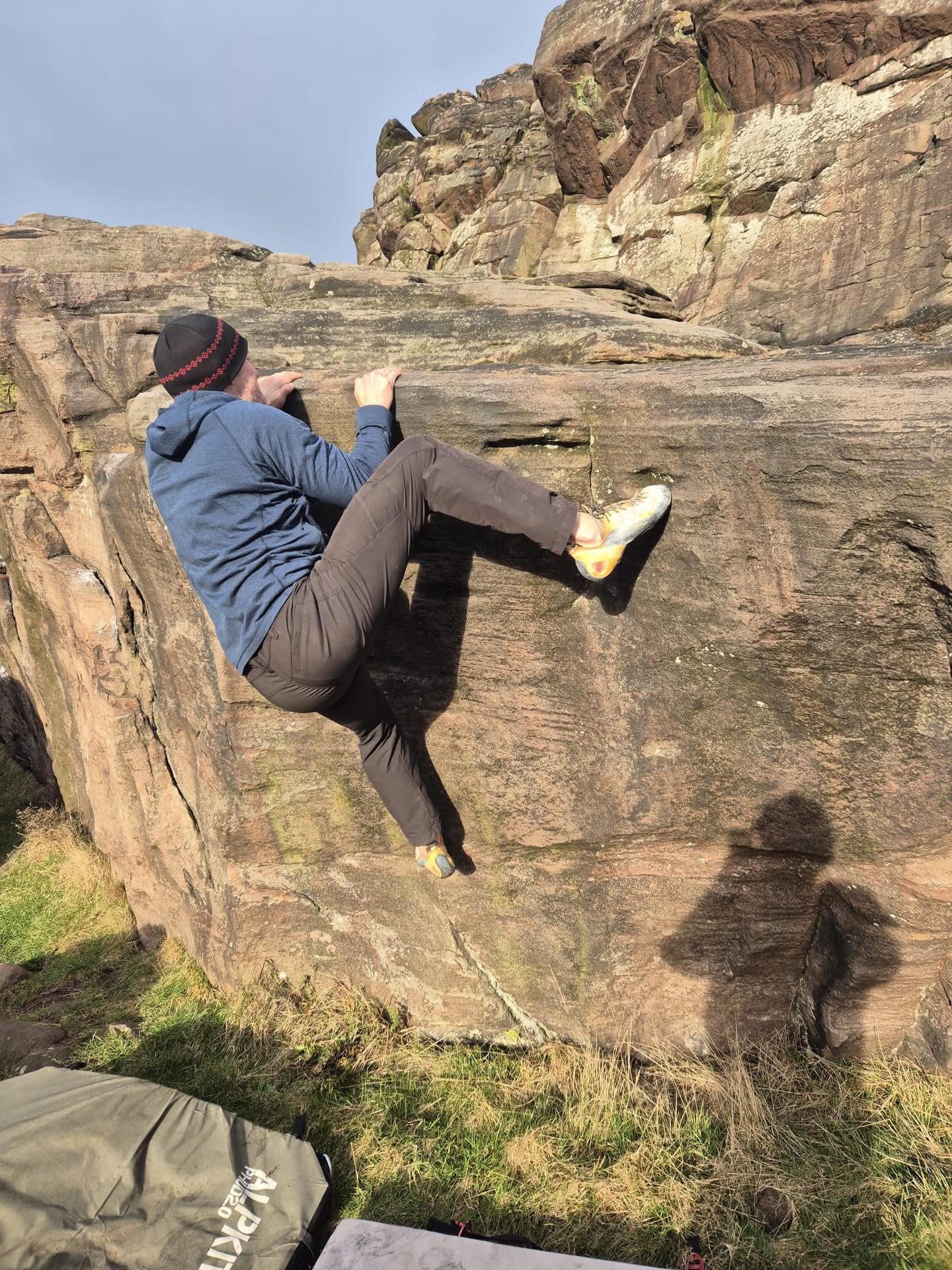 Despite the near-freezing conditions, the guys pulled on their harnesses &amp; rock boots, and braved the chilly gritstone to complete some decent climbs over new year. There was lots of bizarre &lsquo;belay dancing&rsquo; to try &amp; keep warm! Hot
