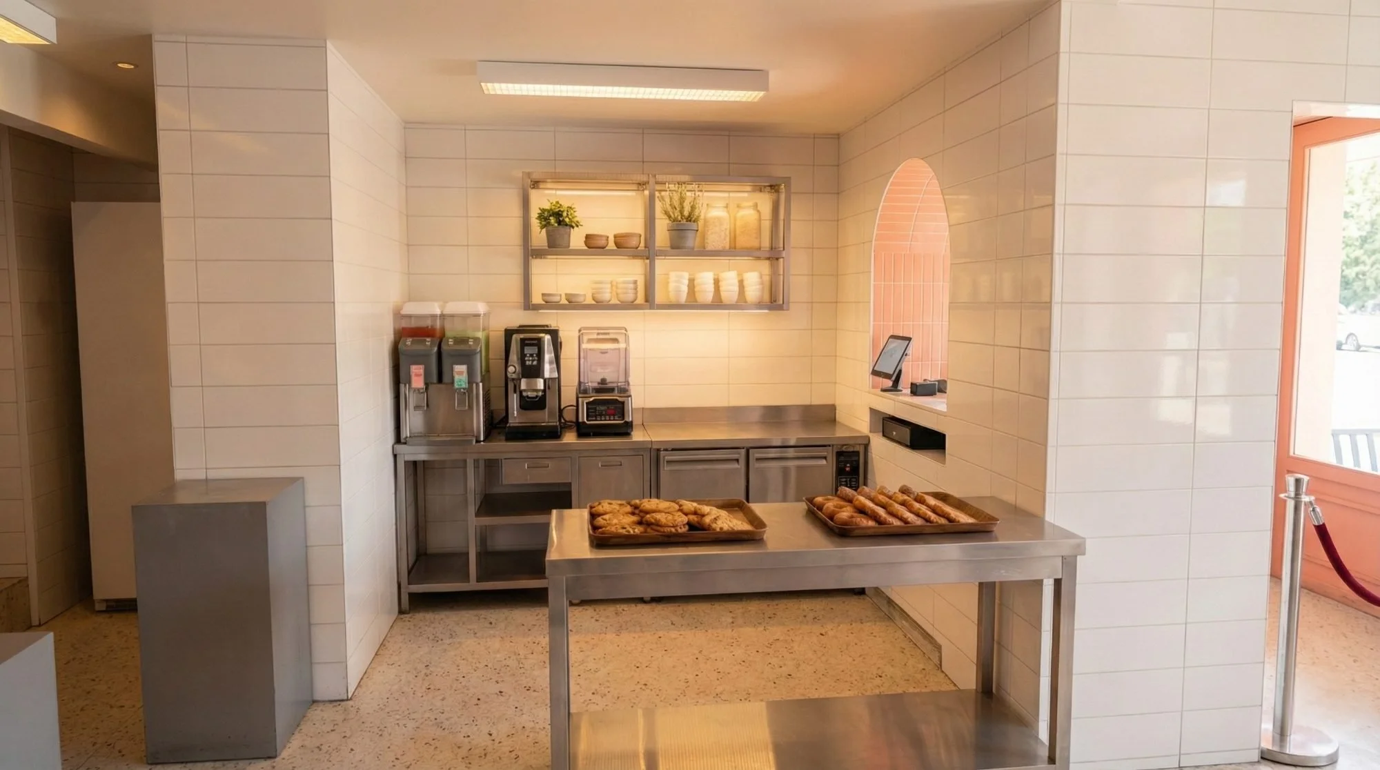 Aménagement pâtisserie lyonnaise 32m² – Projet Seline, Anthony Mambré Design architecte d'intérieur Lyon