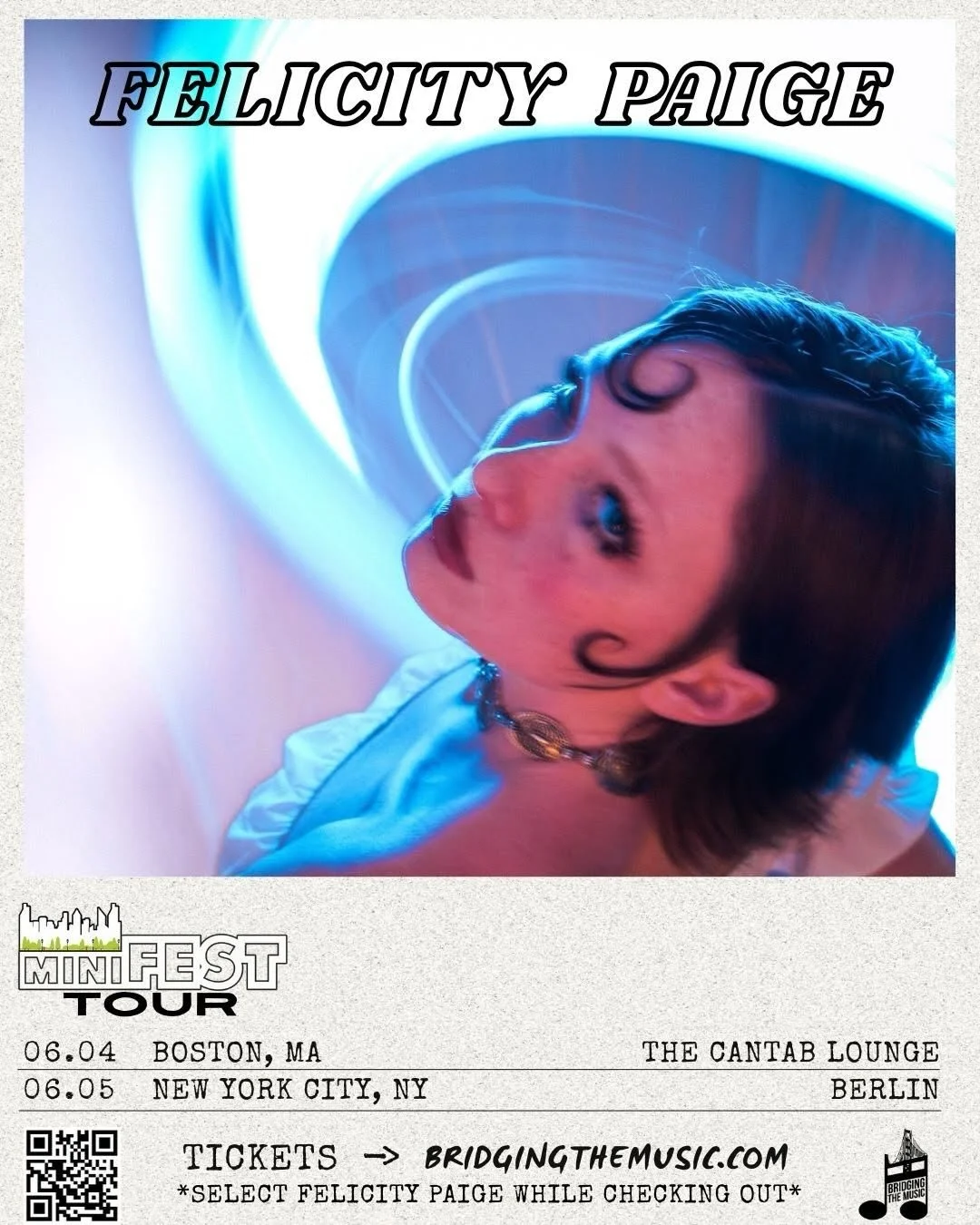 I am thrilled to announce a mini tour in collaboration with @bridgingthemusic playing a slot in Boston and one the following day in New York. These two shows are a rare chance for my friends and family far away to still catch the show via livestream.