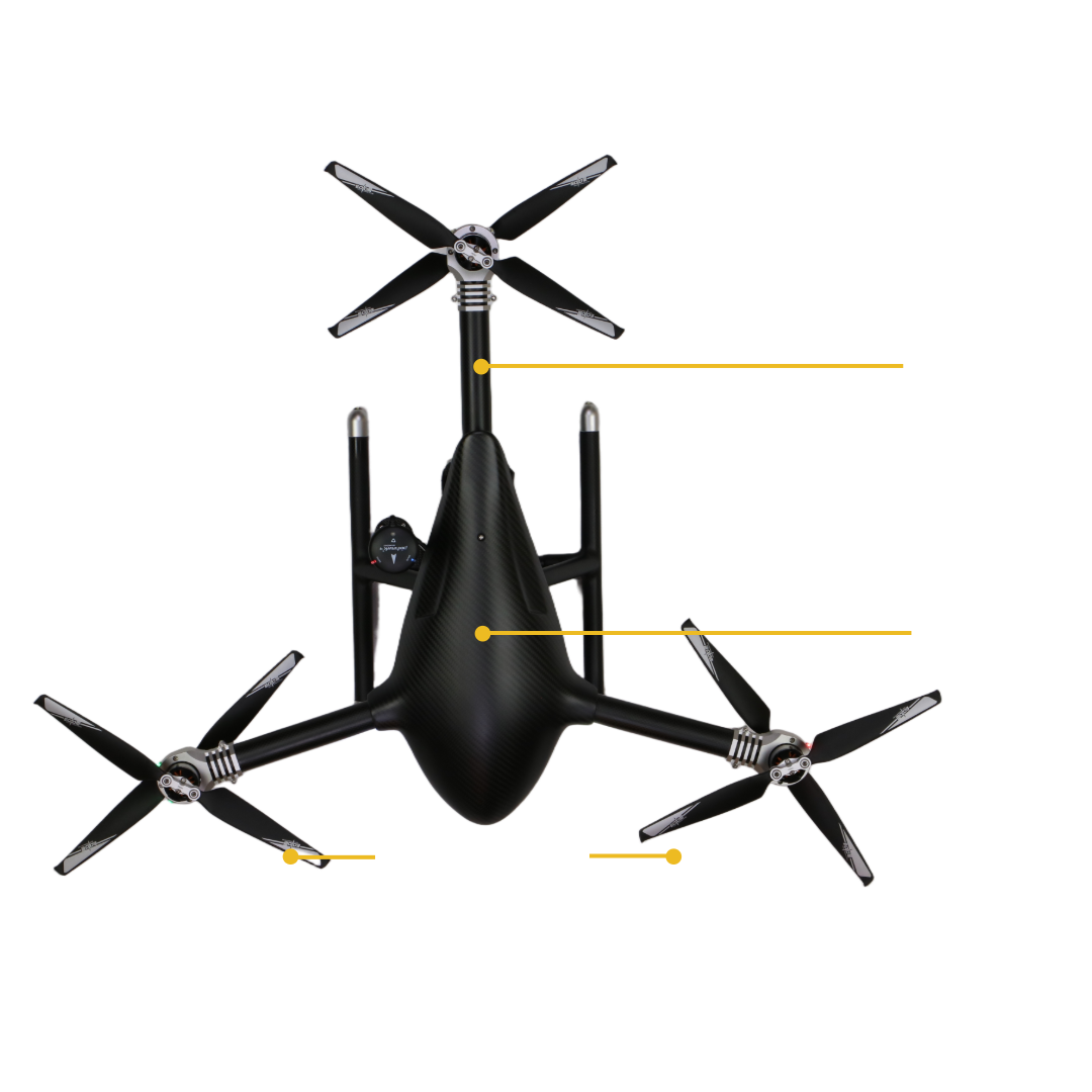 Aerokontiki Beast drone delivering multiple baits over lakes and rivers