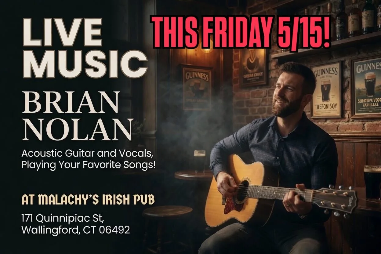 If you&rsquo;re lucky enough to be Irish, then you&rsquo;re lucky enough.&rdquo; ☘️🍀 Celebrate with us this Friday at 8 PM&mdash;live music and irish tunes with Brian Nolan to start the weekend right! 🎤