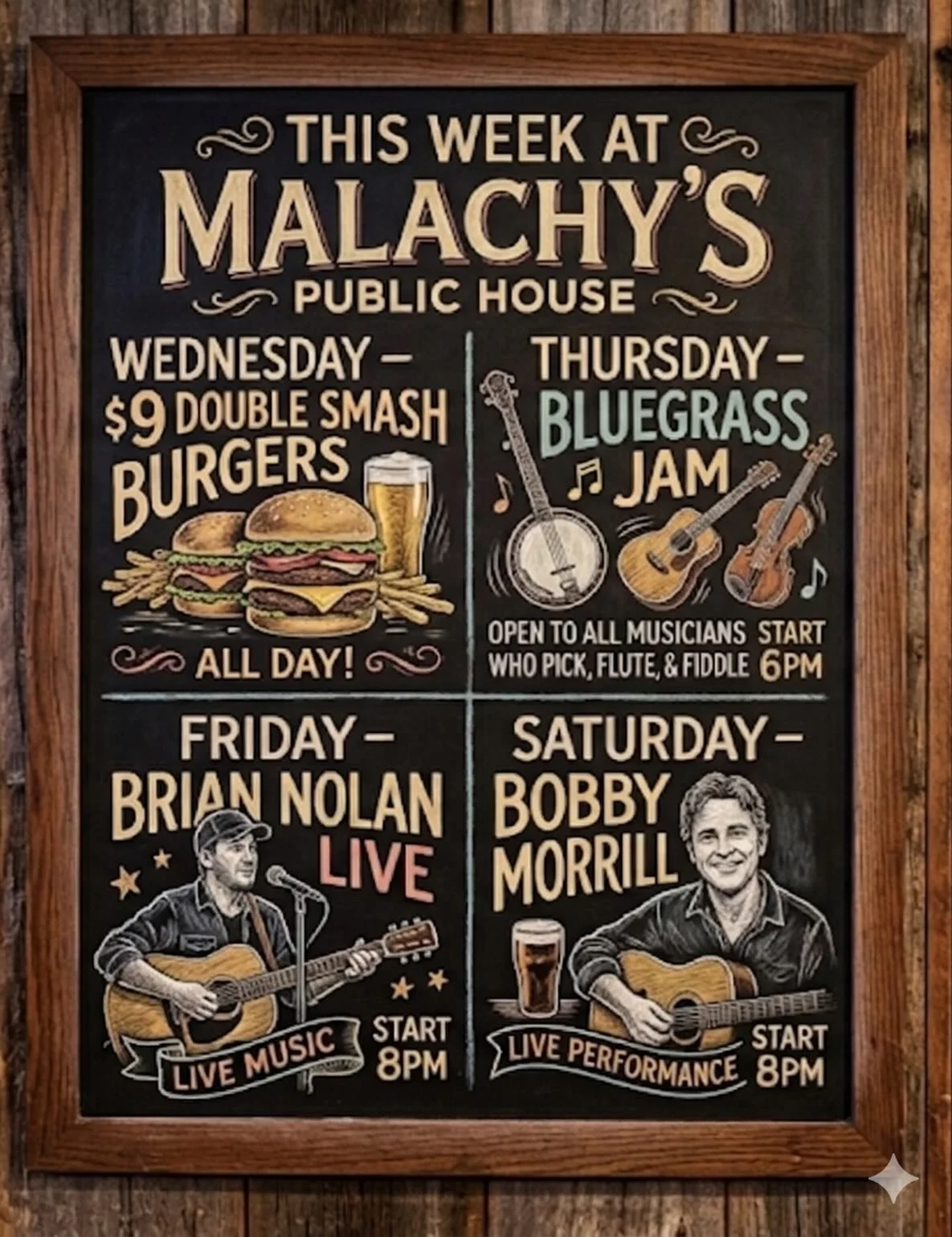 We&rsquo;ve got a full week planned and we&rsquo;re not stopping now! Live music, food specials, and your perfect pint! ✨🍔🍻🪕🪉Come for the beer, stay for the craic!