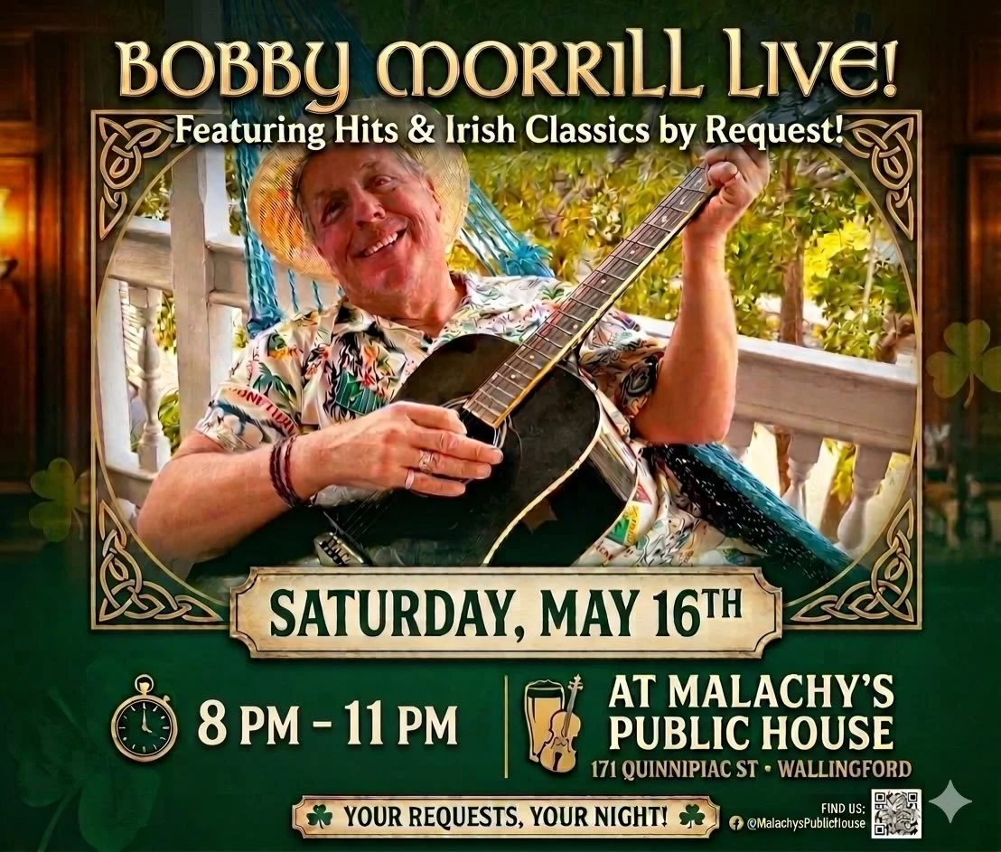 Saturday Bobby Morill is back playing your favorite hit singalong tunes and Irish classics from 8-11PM 🍺🎤🍻🌻