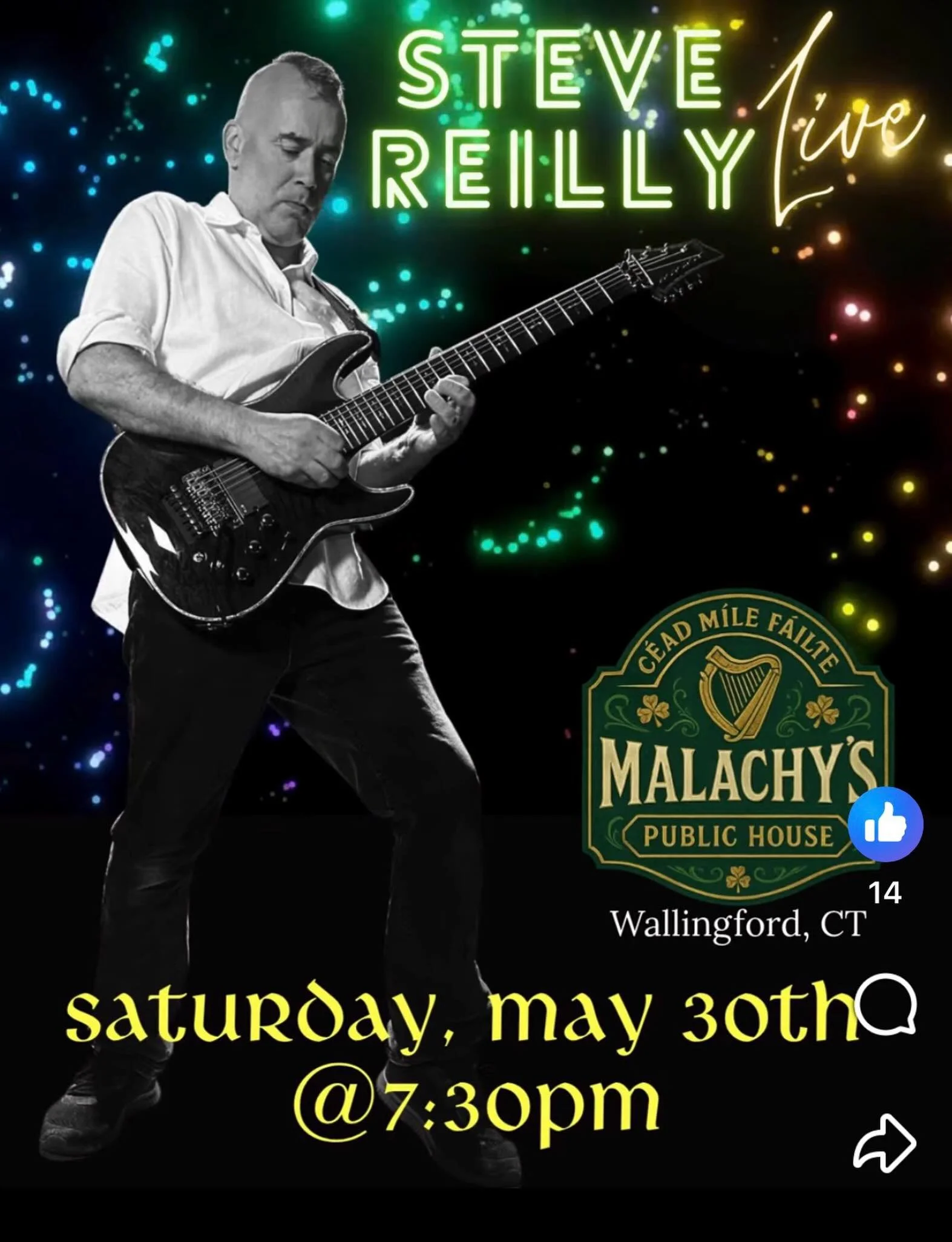 TONIGHT! The return of Steve Reilly LIVE! Kicking off at 7:30 🍴🎤🪉🍺🥳