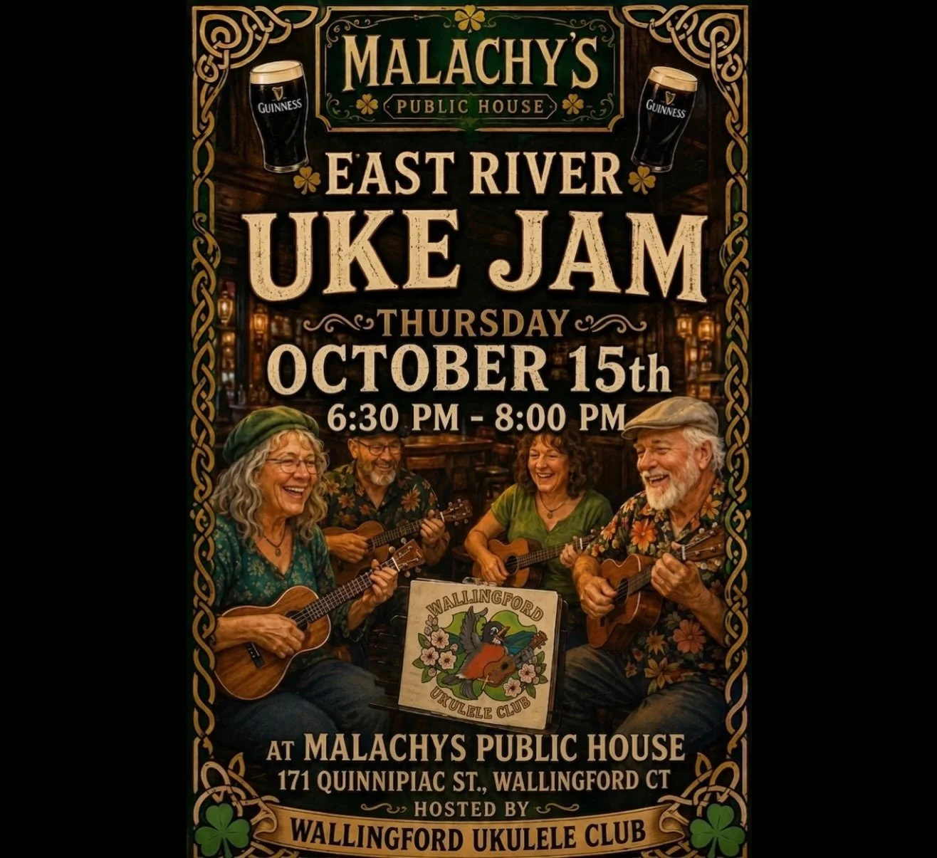 First Ever LIVE Ukelele Jam this Thursday! ☘️🍻