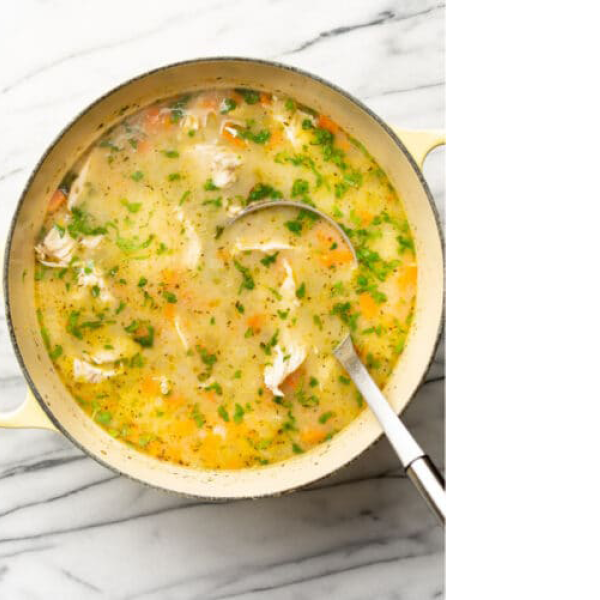 Lemon Chicken Orzo Soup