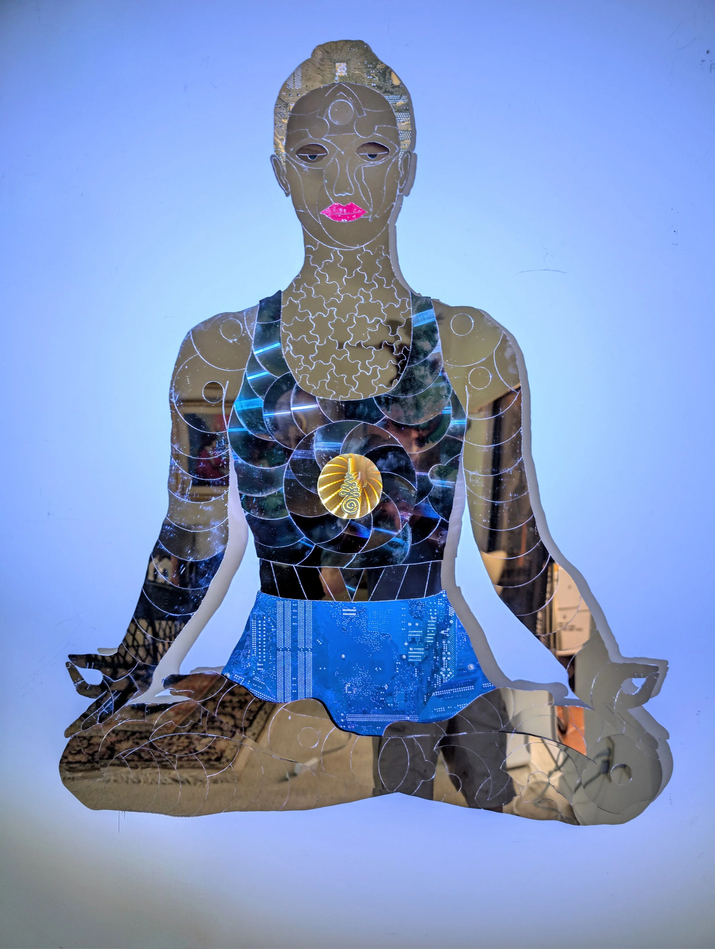 Woman meditating