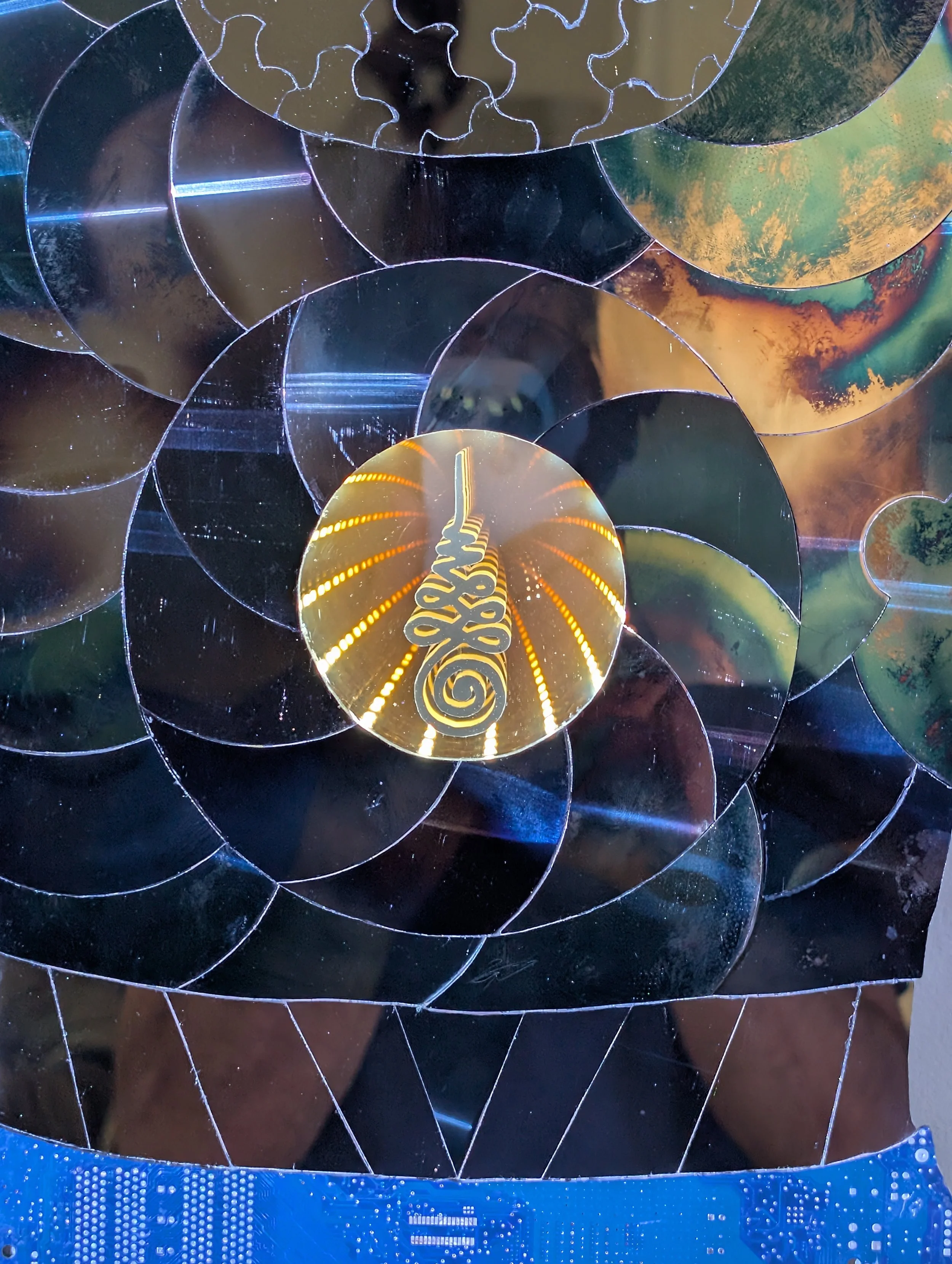 Unalome infinity mirror