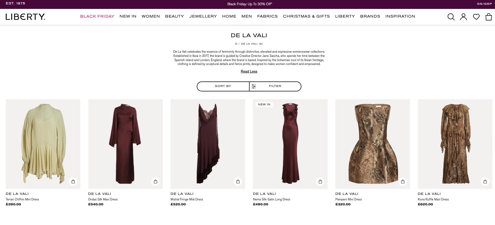 De La Vali Brand Snippet