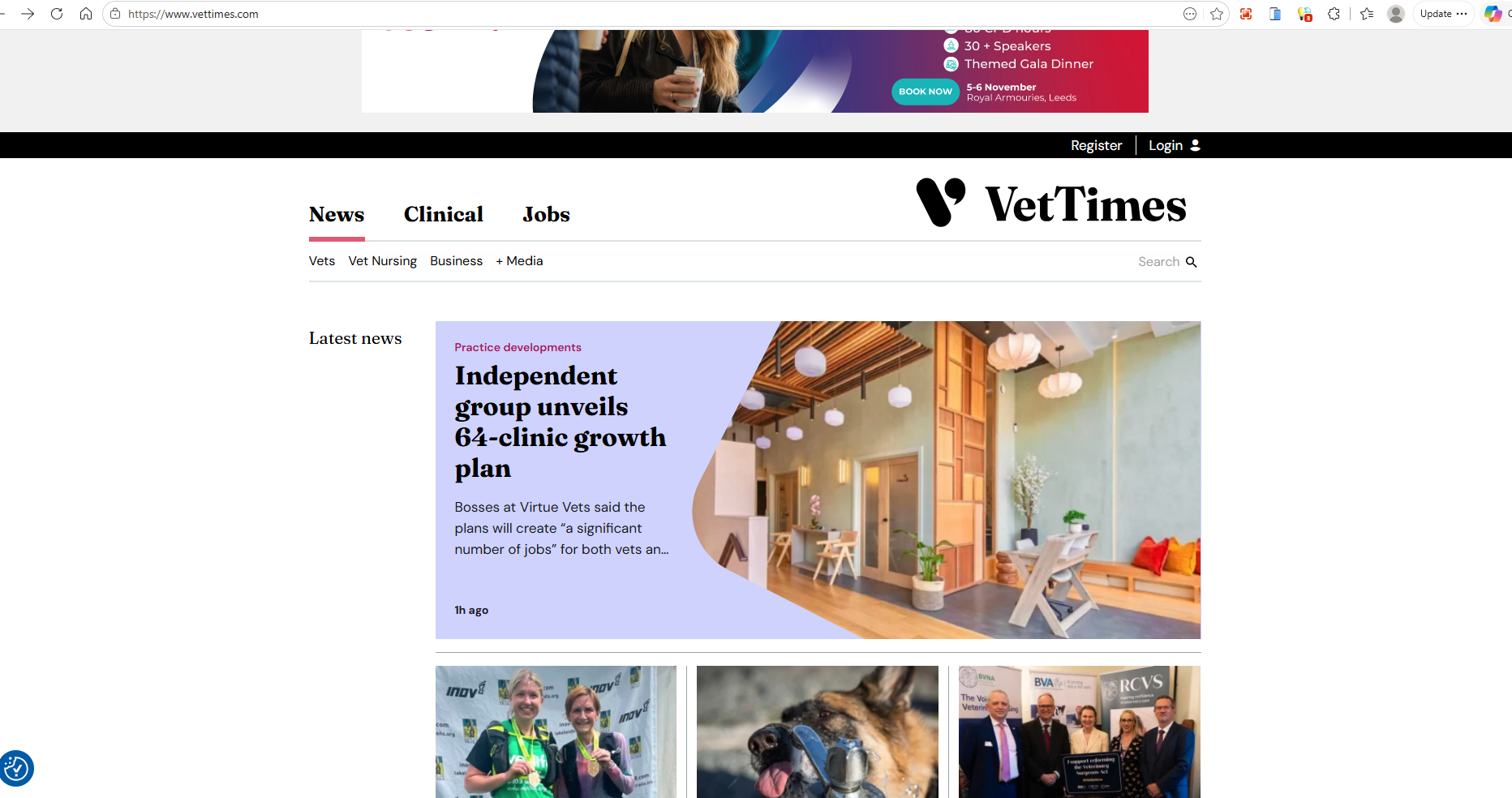 Vet Times feature I pitched that was published