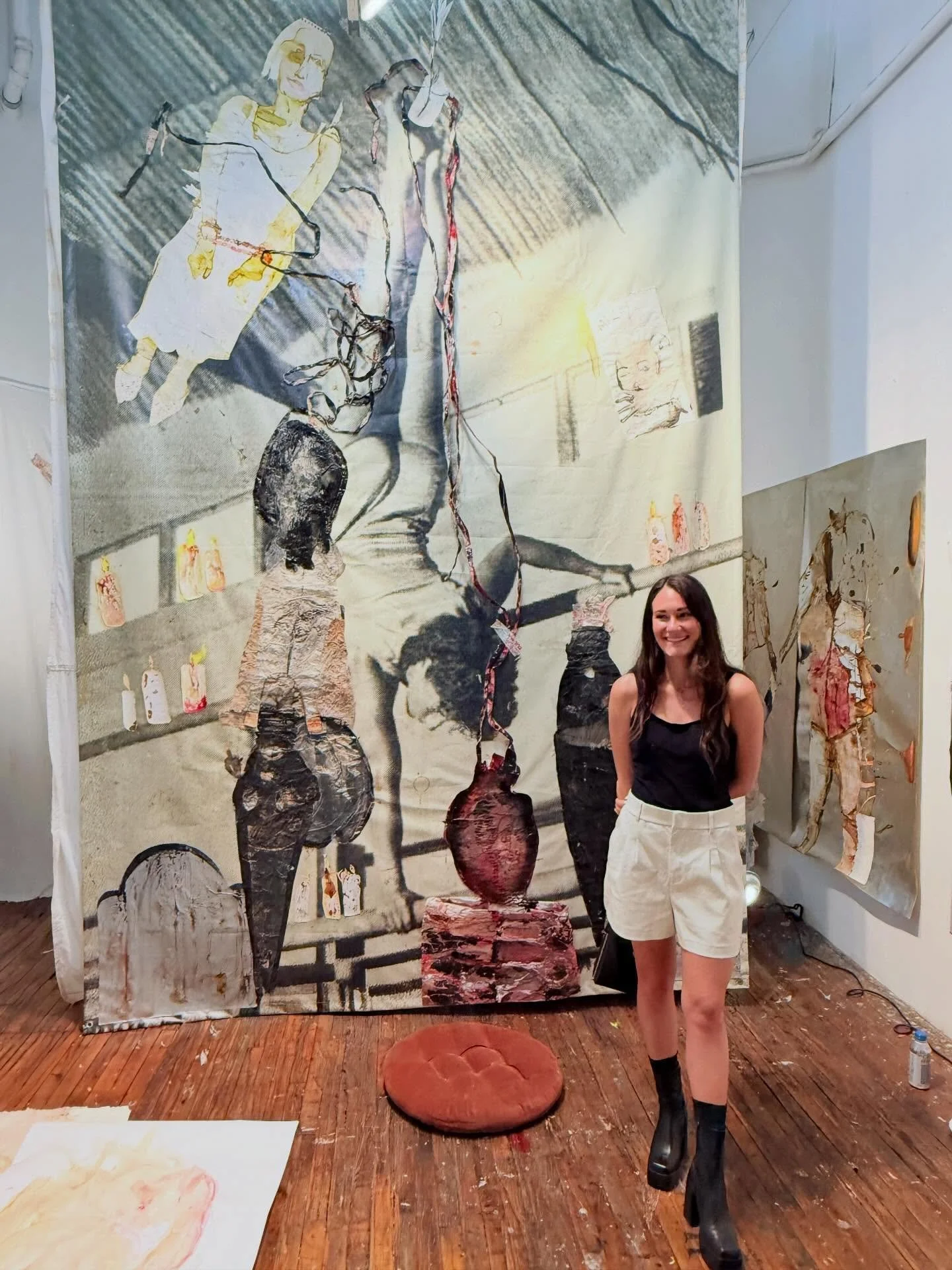 @iscp_nyc residency open studios fun with @duval.art and @john.silvis.art. Highly recommended ✨