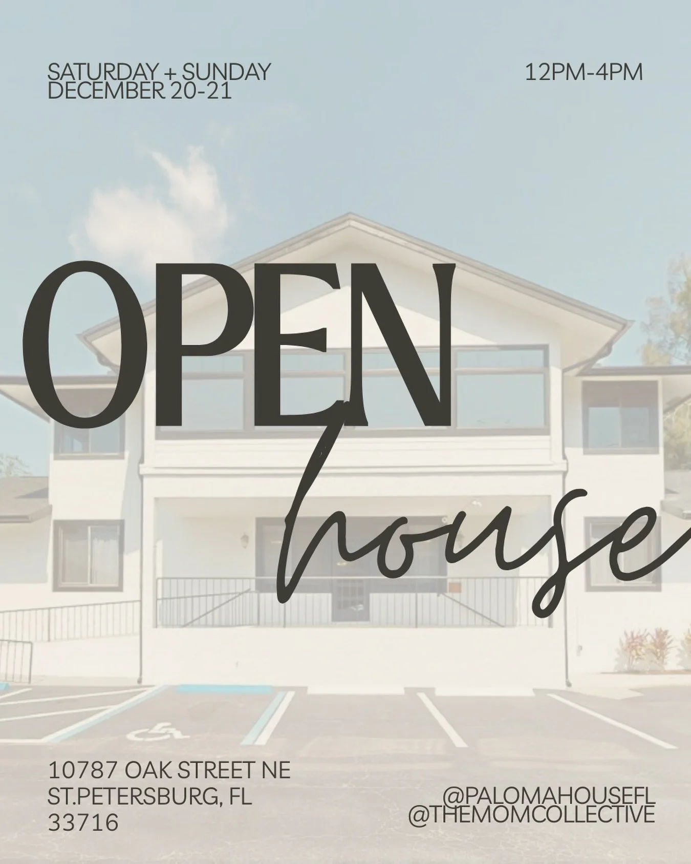 @palomahousefl TOURS ARE HERE! 🌿🕊️🍋🤍🏡

Before we open on January 5th, we want to welcome @themomcollectiveofficial to tour the house, meet our providers &amp; childcare, have a spritz or two, and do in person membership sign ups! 

📅 SATURDAY &