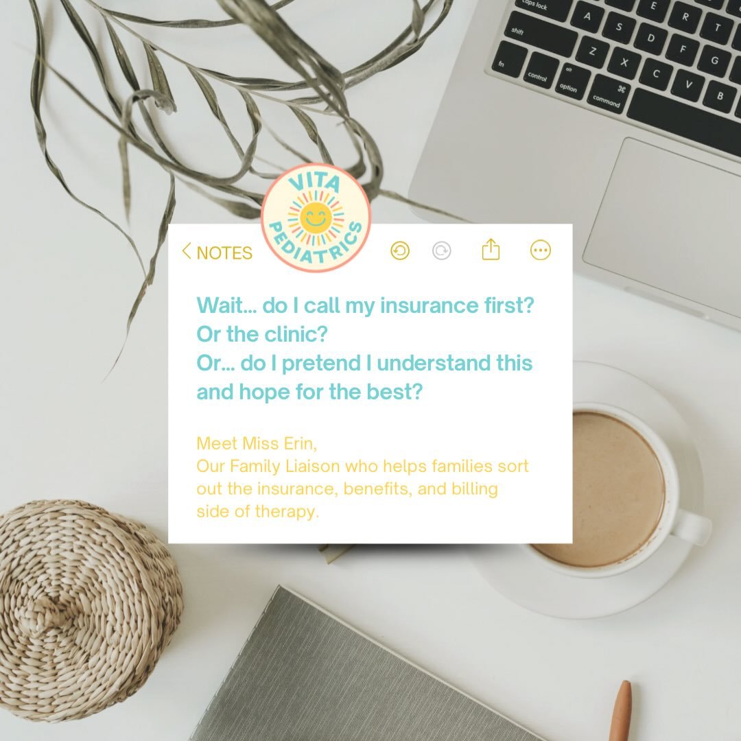 Therapy for the kids.
Logistics for the parents.🤍✨☀️

Welcome Miss Erin to the VITA FAM! 

She&rsquo;s our Family Liaison, helping families with benefits, billing, and all the little details that come with getting started. AND ITS ALLLLLLL IN HOUSE.