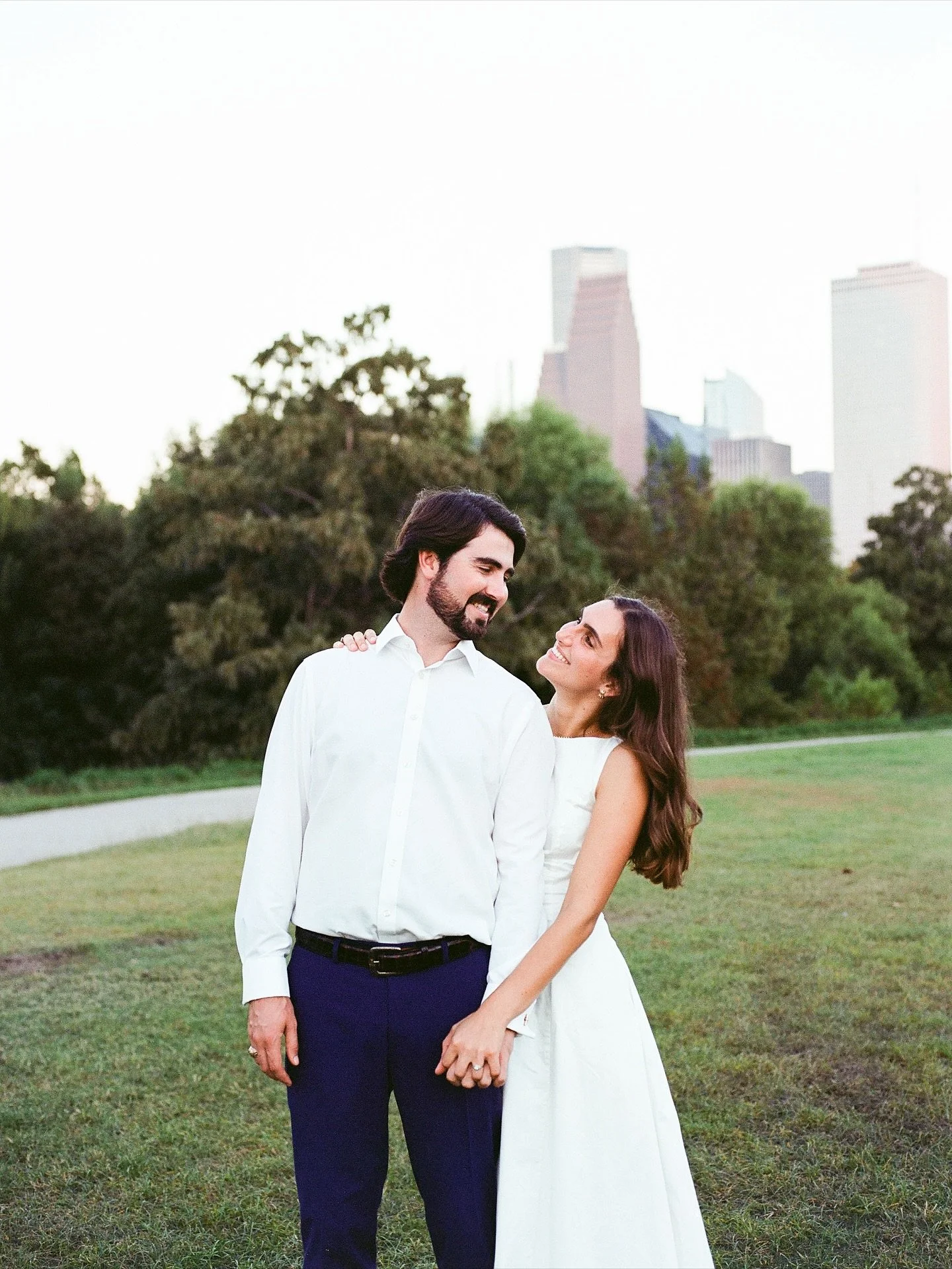 Marie &amp; Barrett in H-Town 🫶🏻🌳☀️ can&rsquo;t wait for next April