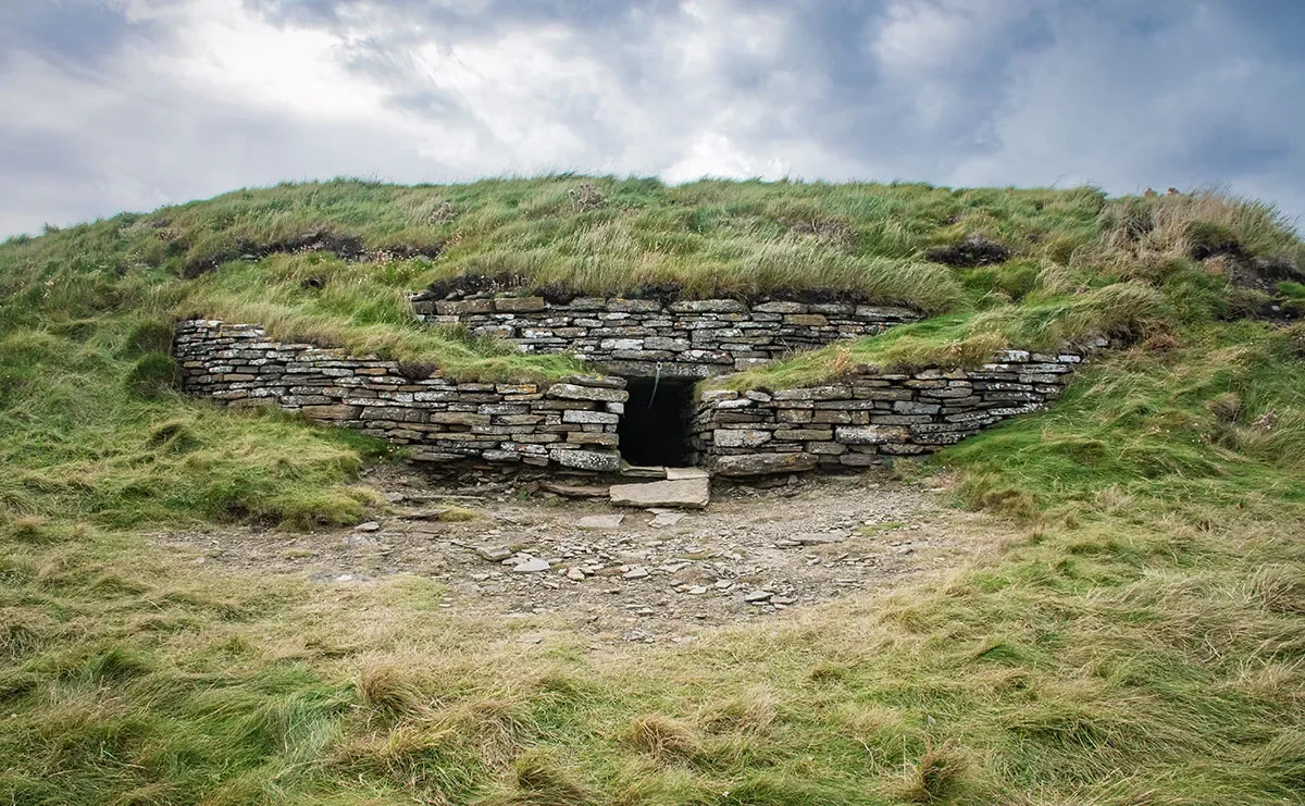 Tomb of the Eagles, or Isbister Chambered Cairn, is a Neolithic chambered tomb located on a cliff edge at Isbister on South Ronaldsay in Orkney, Scotland