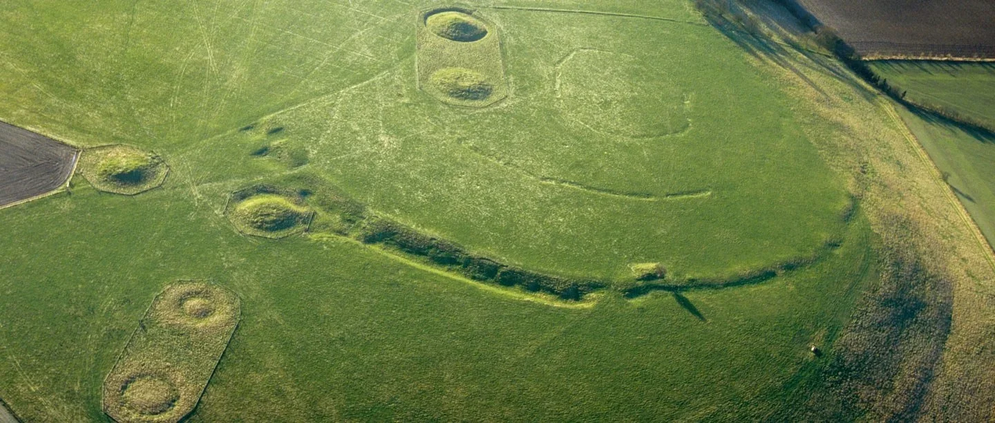 Windmill Hill, Avebury is a classic example of a Neolithic 'causewayed enclosure', with three concentric but intermittent ditches and is the largest known causewayed enclosure in Britain.