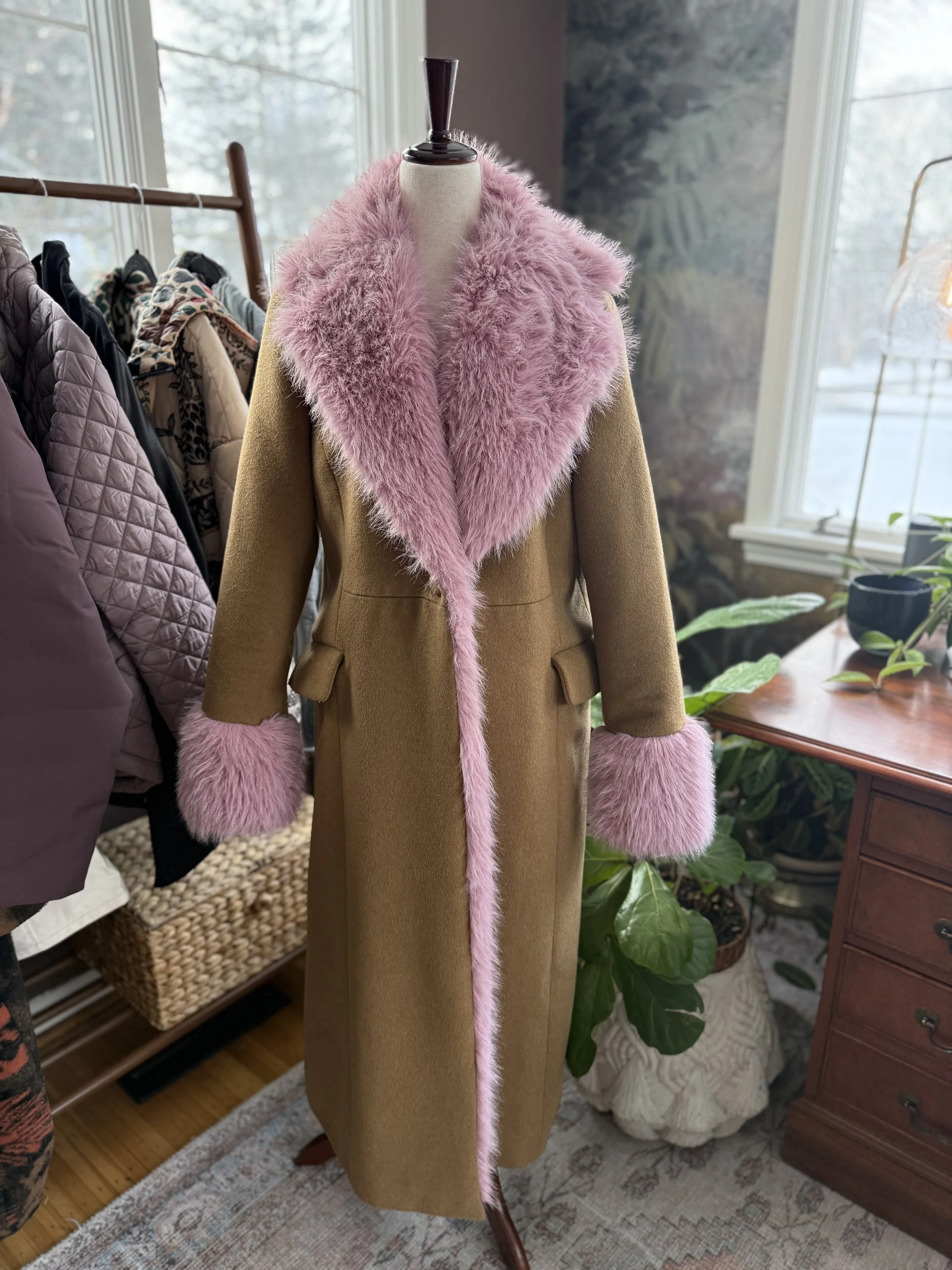 Maeve Faux Fur-Lined Wool Blend Maxi Coat full.jpg
