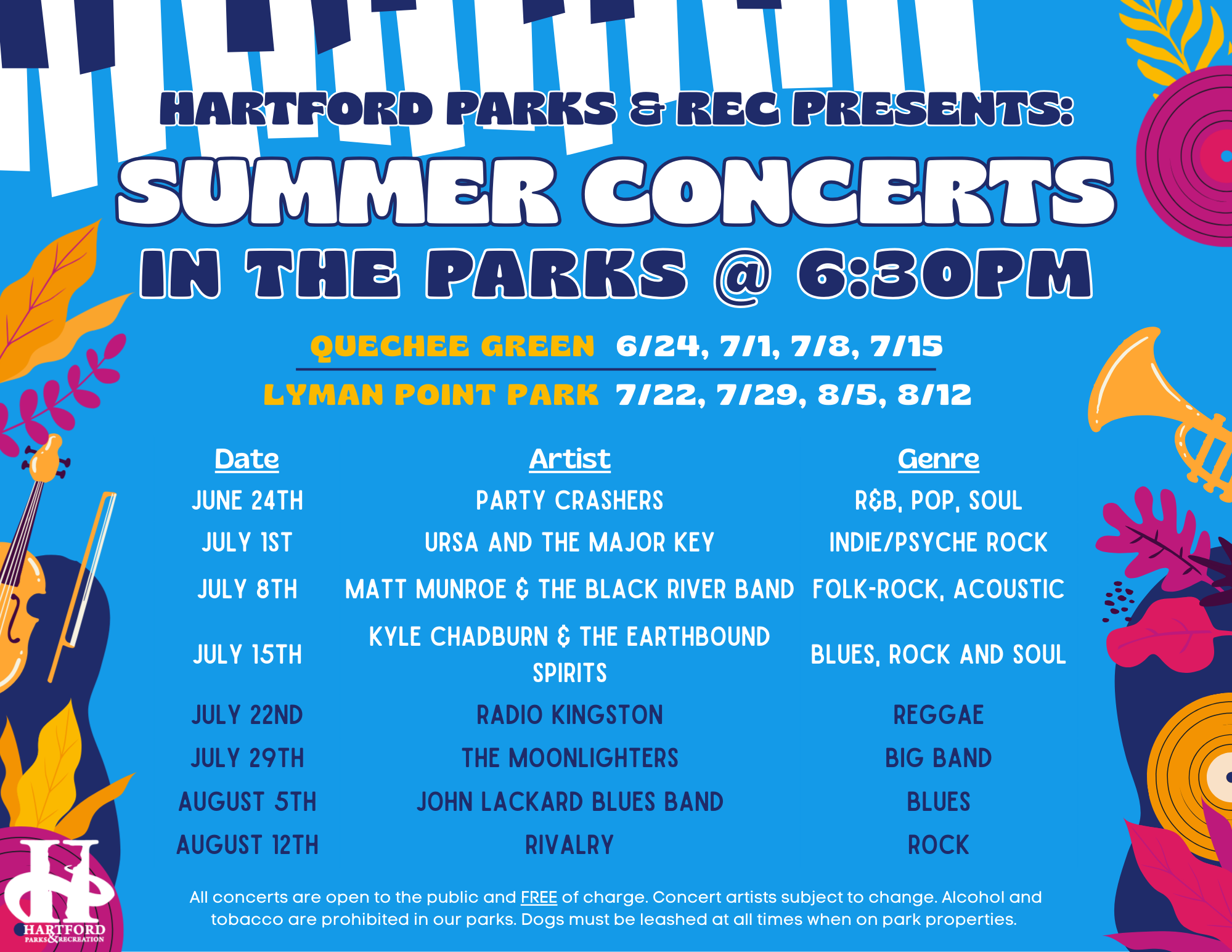 HARTFORD SUMMER CONCERT: THE PARTY CRASHERS