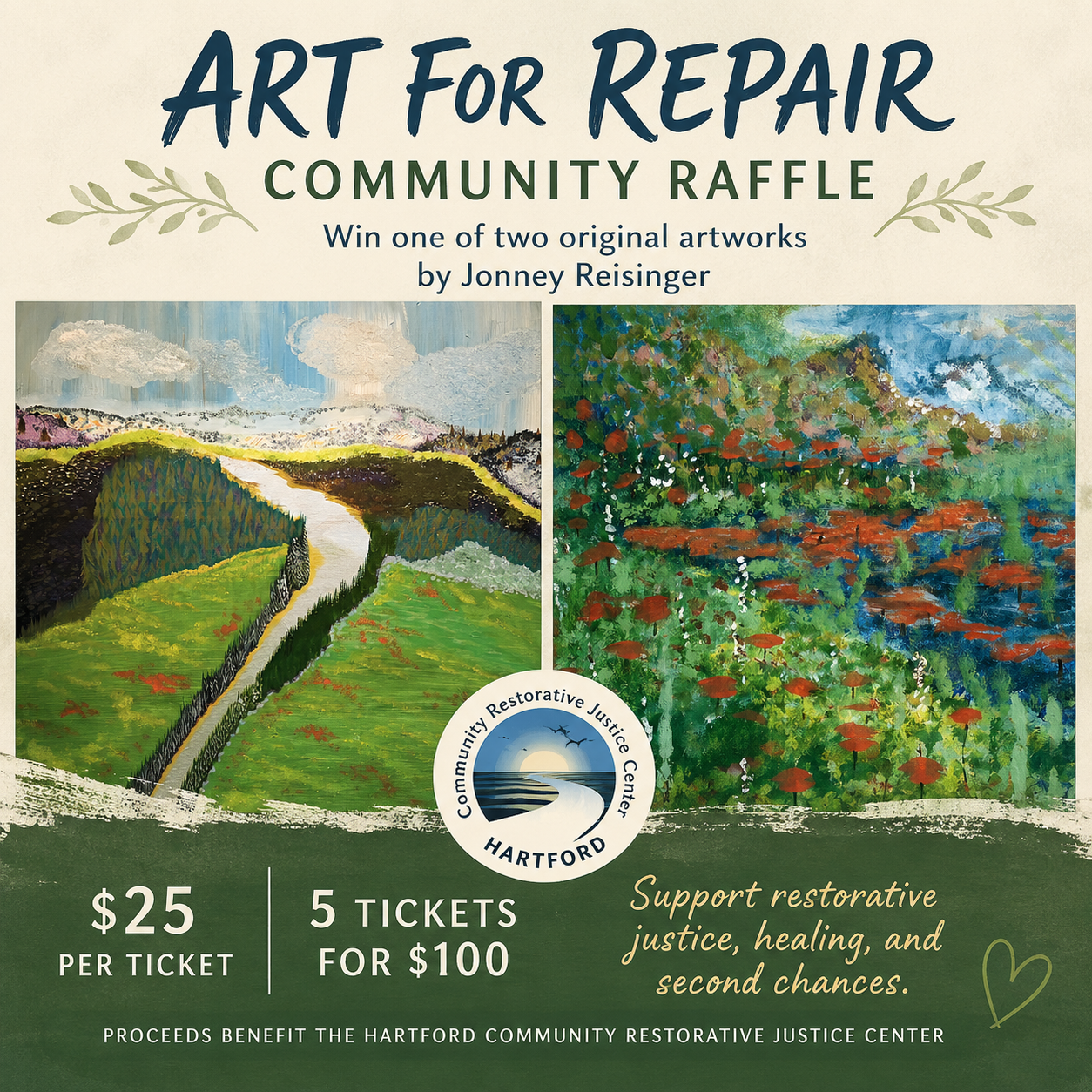 Art for Repair Raffle Bundle (5 Entries)